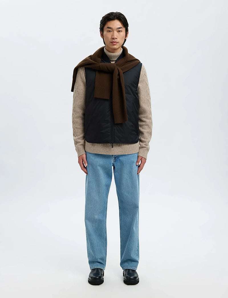 Selected - SLHTHOMAS GILET NOOS - veste - black - 5