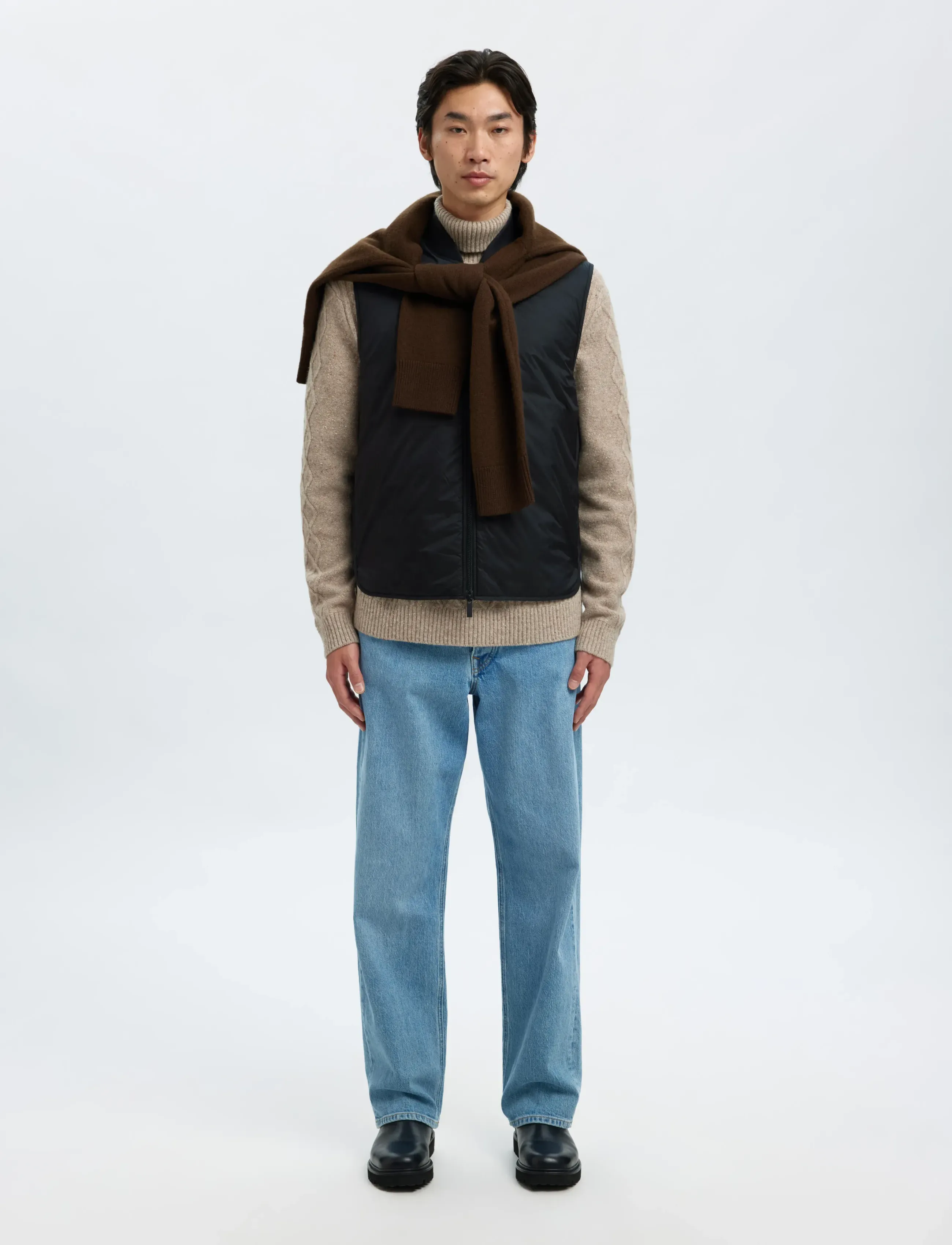 Selected - SLHTHOMAS GILET NOOS - westen - black - 5