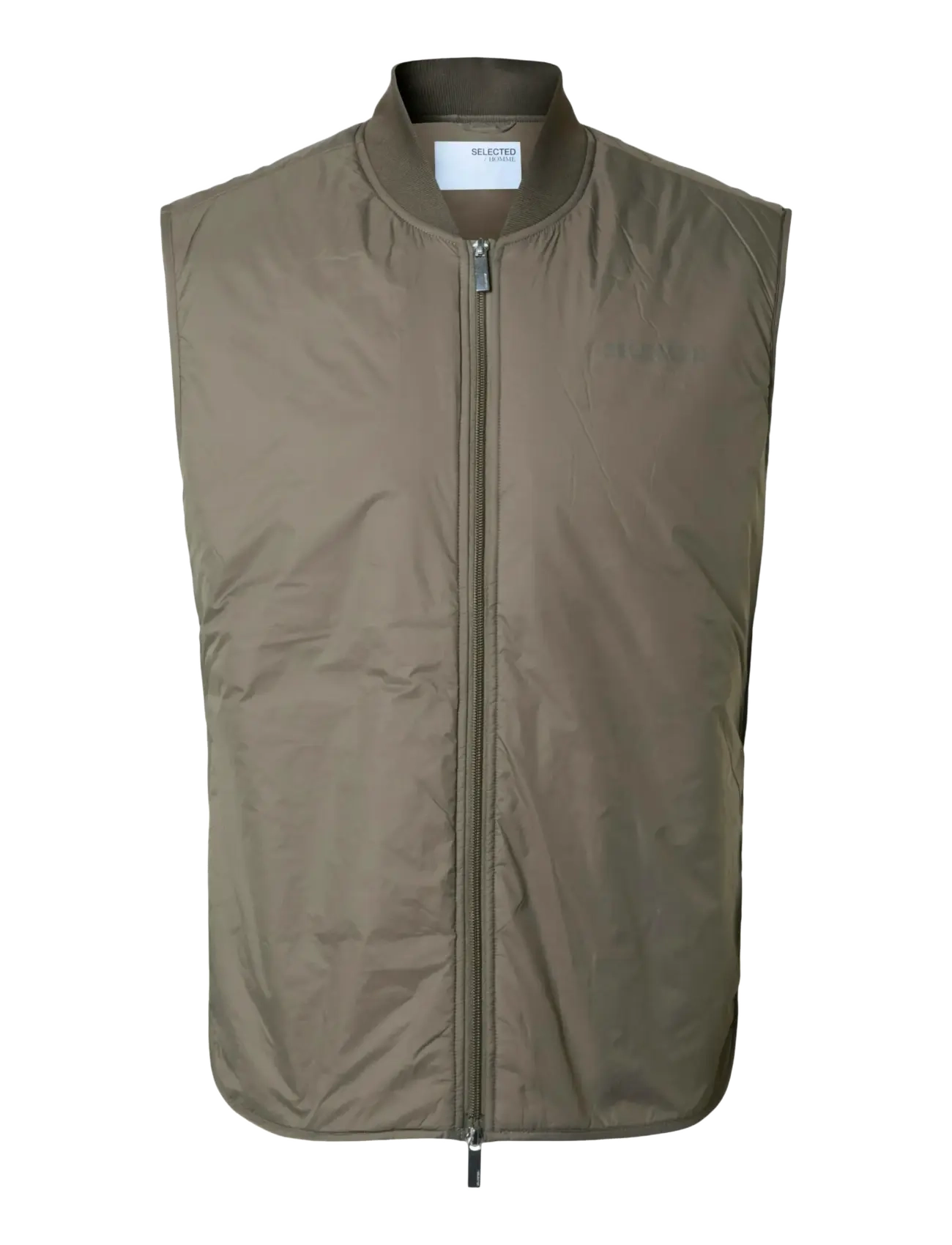 Selected SLHTHOMAS GILET NOOS - Jackor & Rockar - FALLEN ROCK / khaki/green