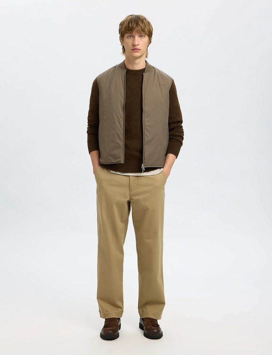 Selected - SLHTHOMAS GILET NOOS - veste - fallen rock - 3