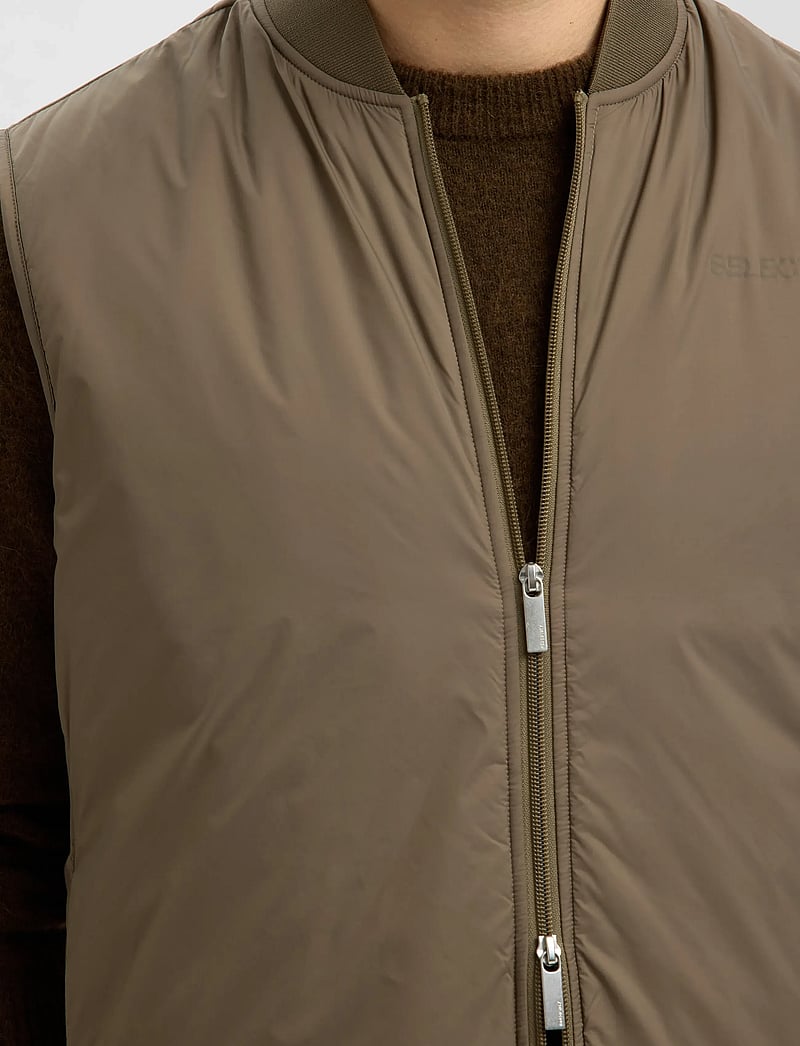 Selected - SLHTHOMAS GILET NOOS - vestid - fallen rock - 4