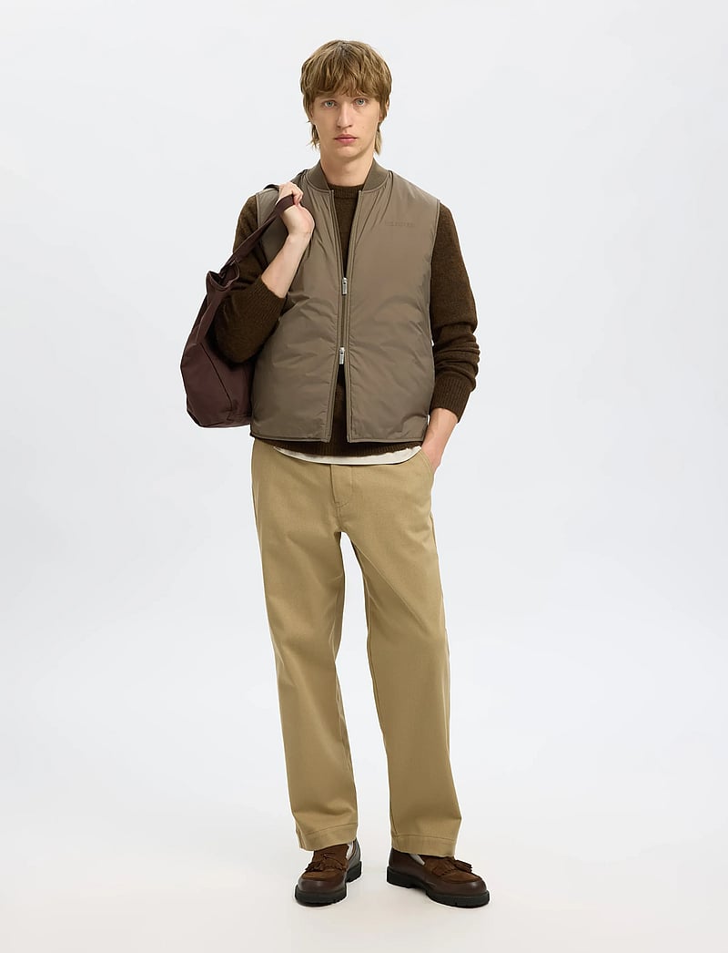 Selected - SLHTHOMAS GILET NOOS - vestid - fallen rock - 5