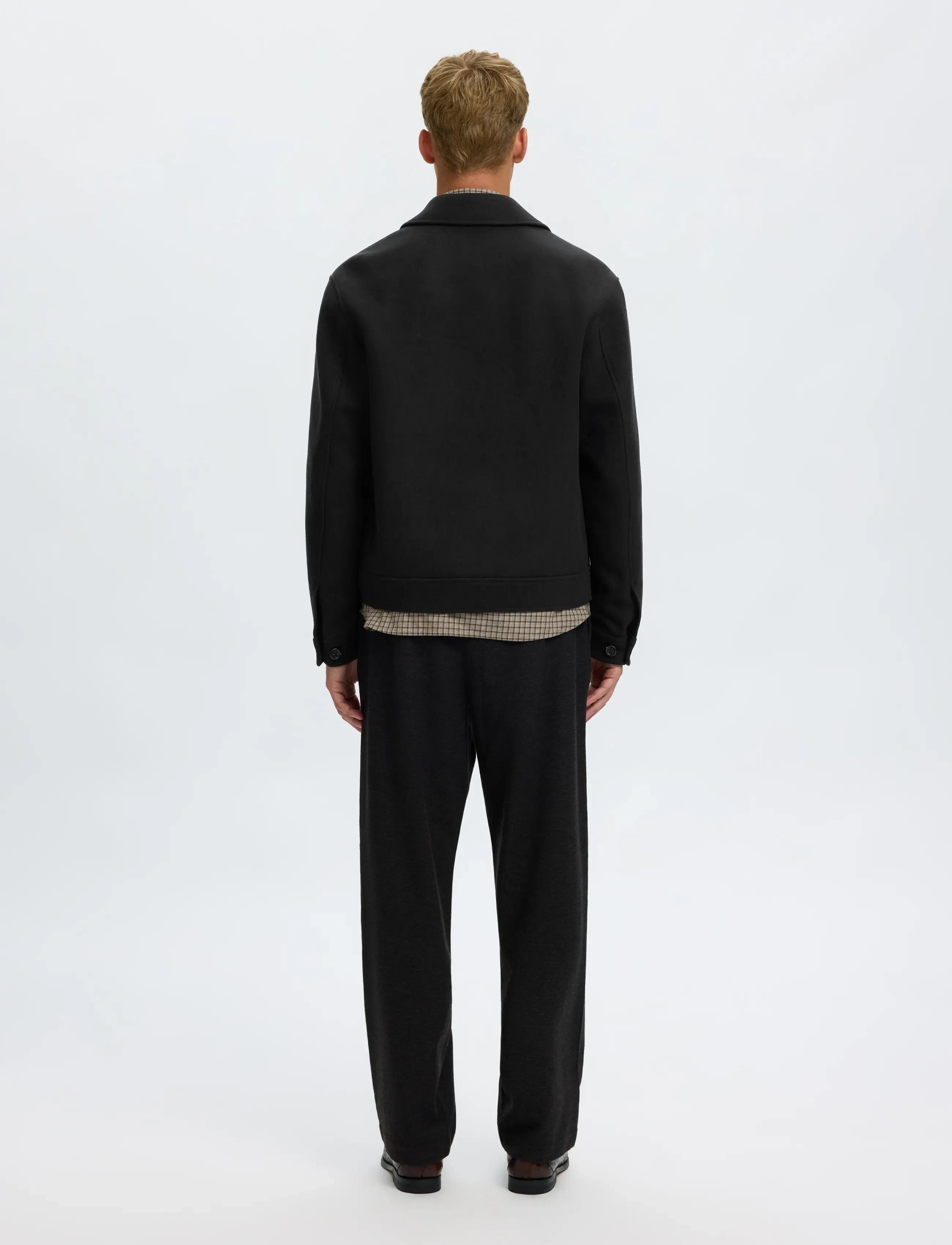 Selected - SLMPHILIP WOOL BLEND JKT NOOS - winter jackets - black - 2