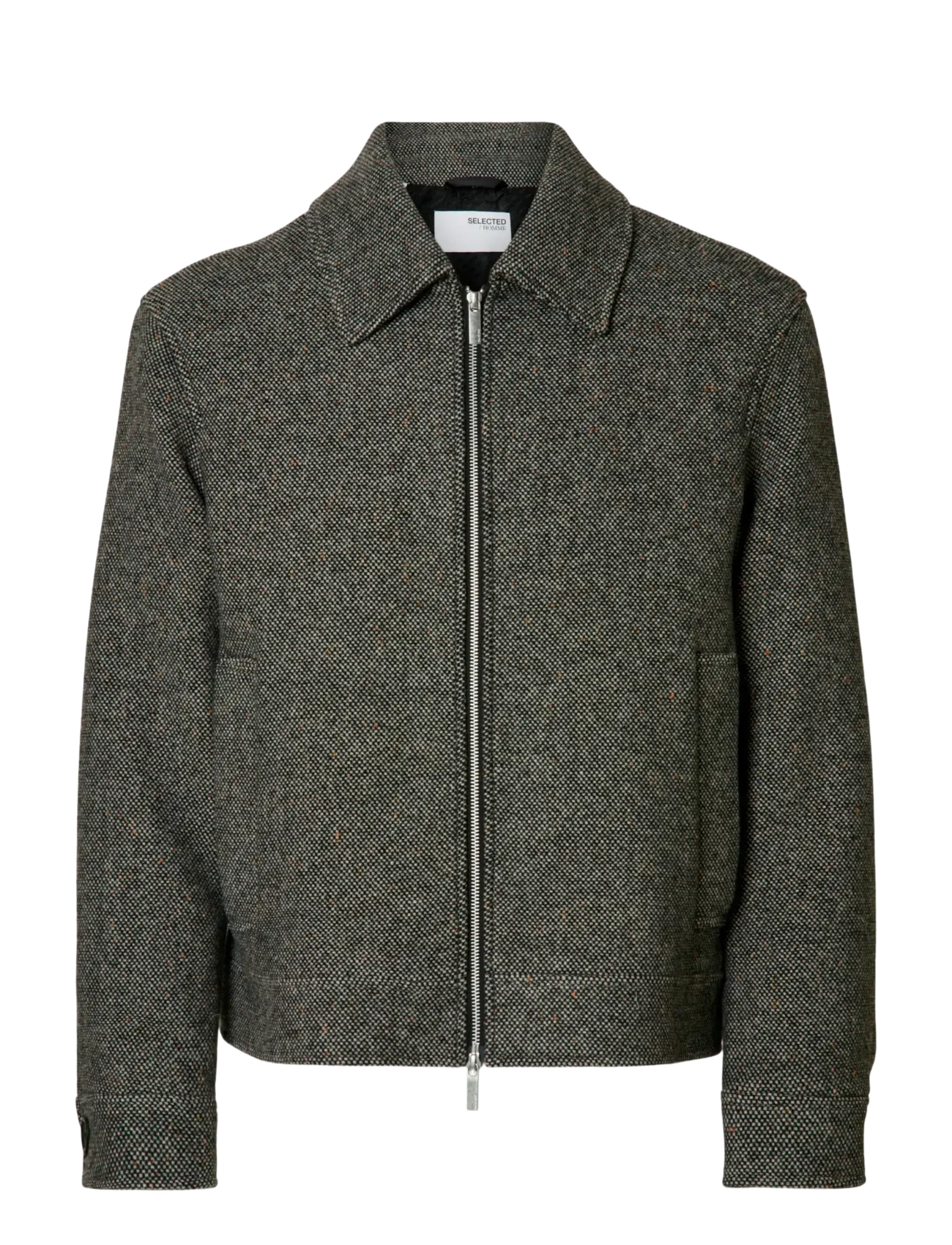 Selected SLMPHILIP WOOL BLEND JKT NOOS - Jacken & Mäntel - BLACK / grey