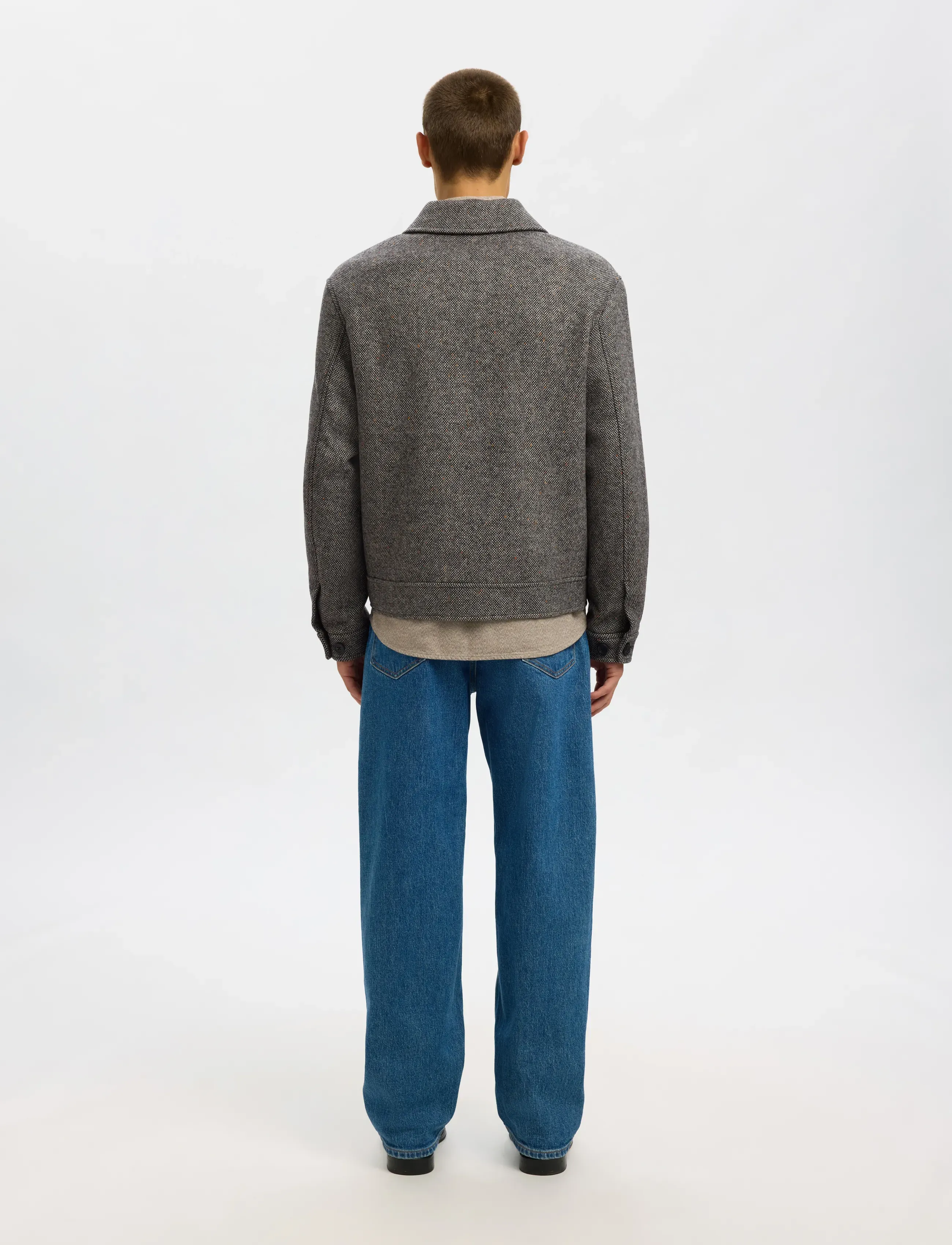Selected - SLMPHILIP WOOL BLEND JKT NOOS - jakker - black - 2
