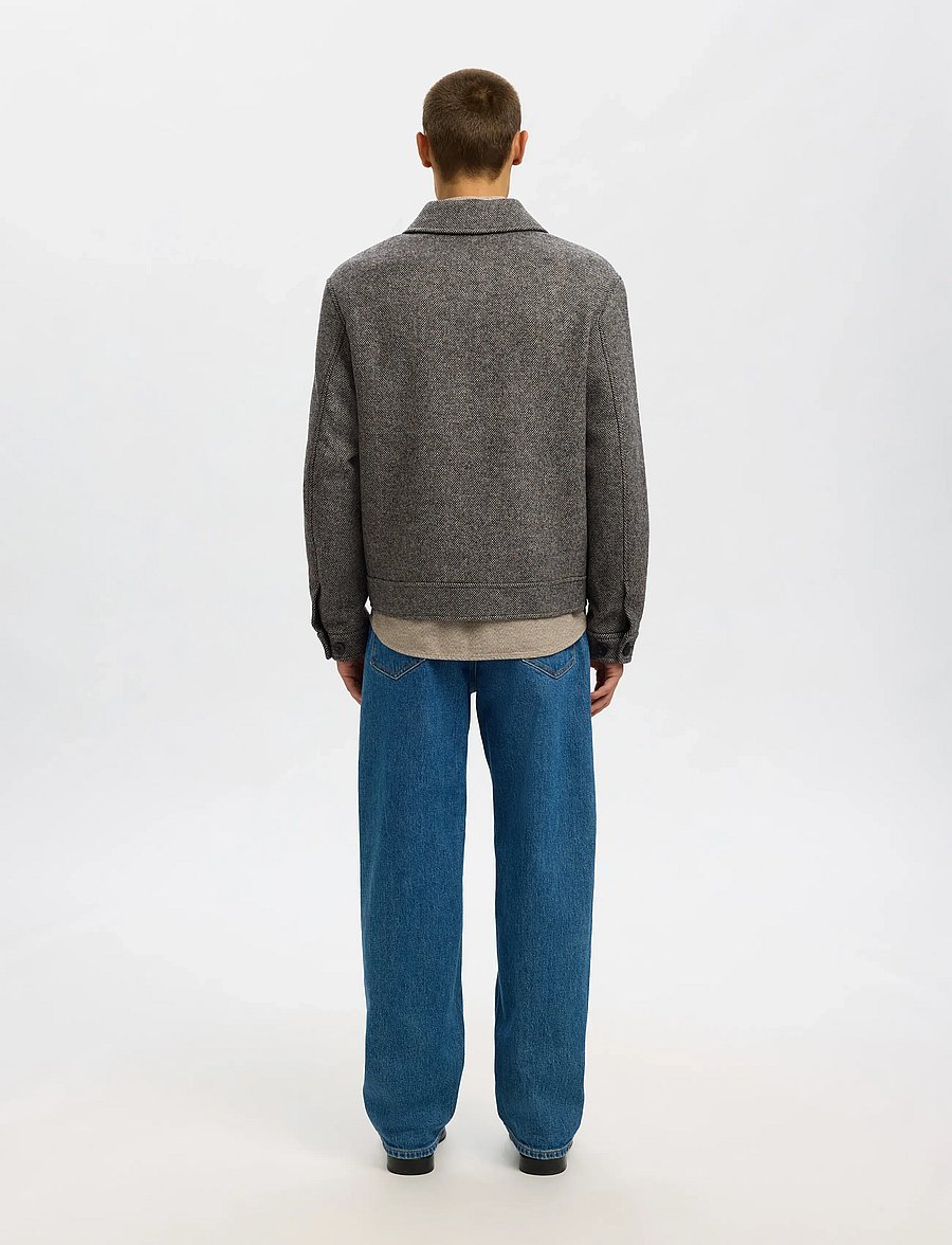 Selected - SLMPHILIP WOOL BLEND JKT NOOS - jakker - black - 2