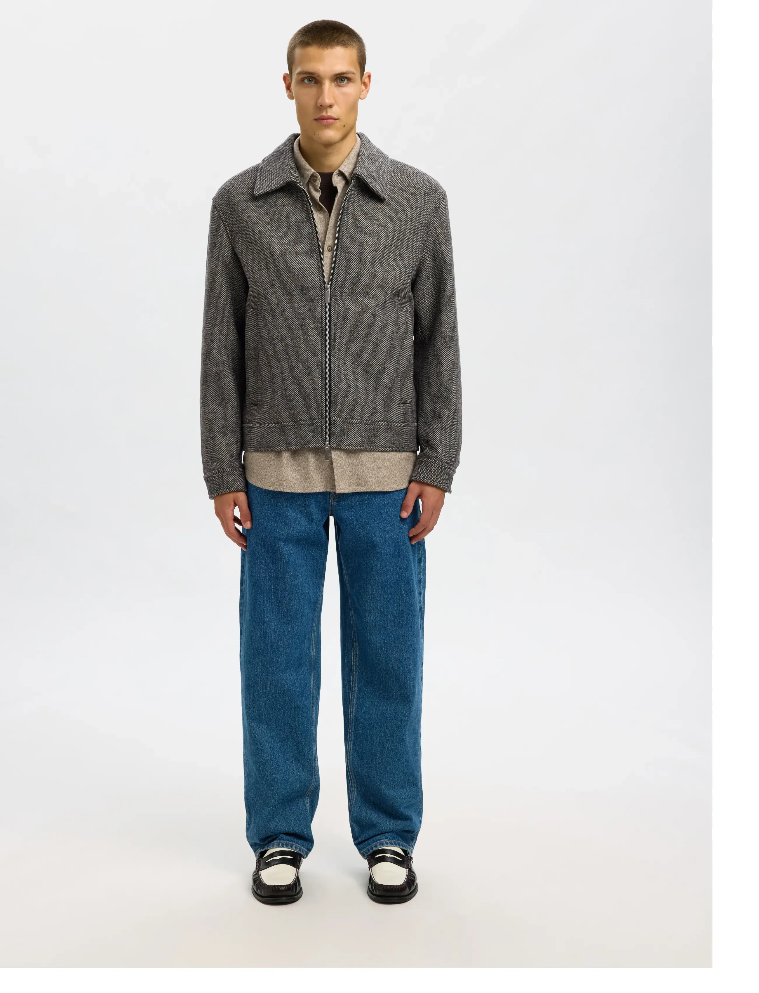 Selected - SLMPHILIP WOOL BLEND JKT NOOS - jakker - black - 3