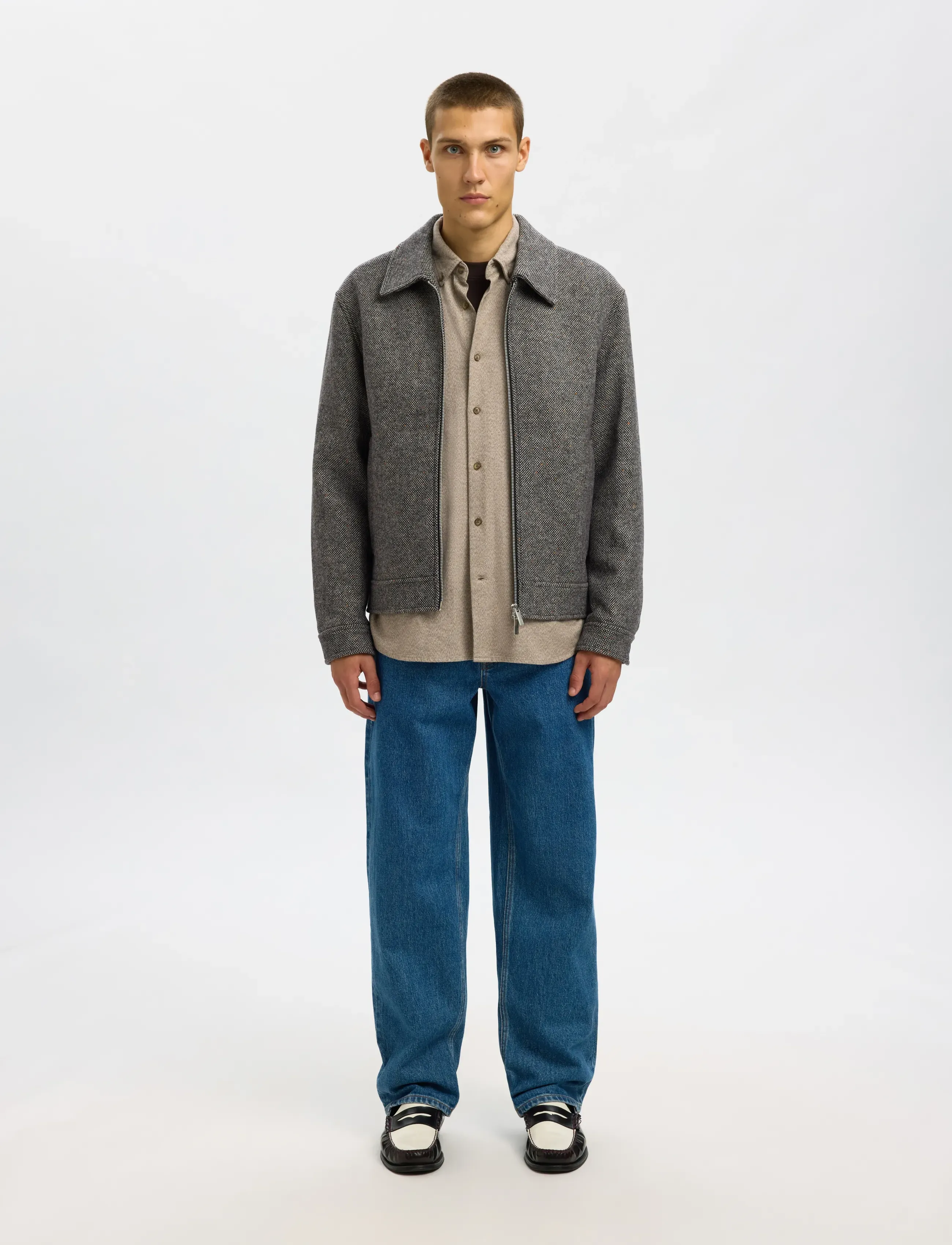 Selected - SLMPHILIP WOOL BLEND JKT NOOS - jakker - black - 4