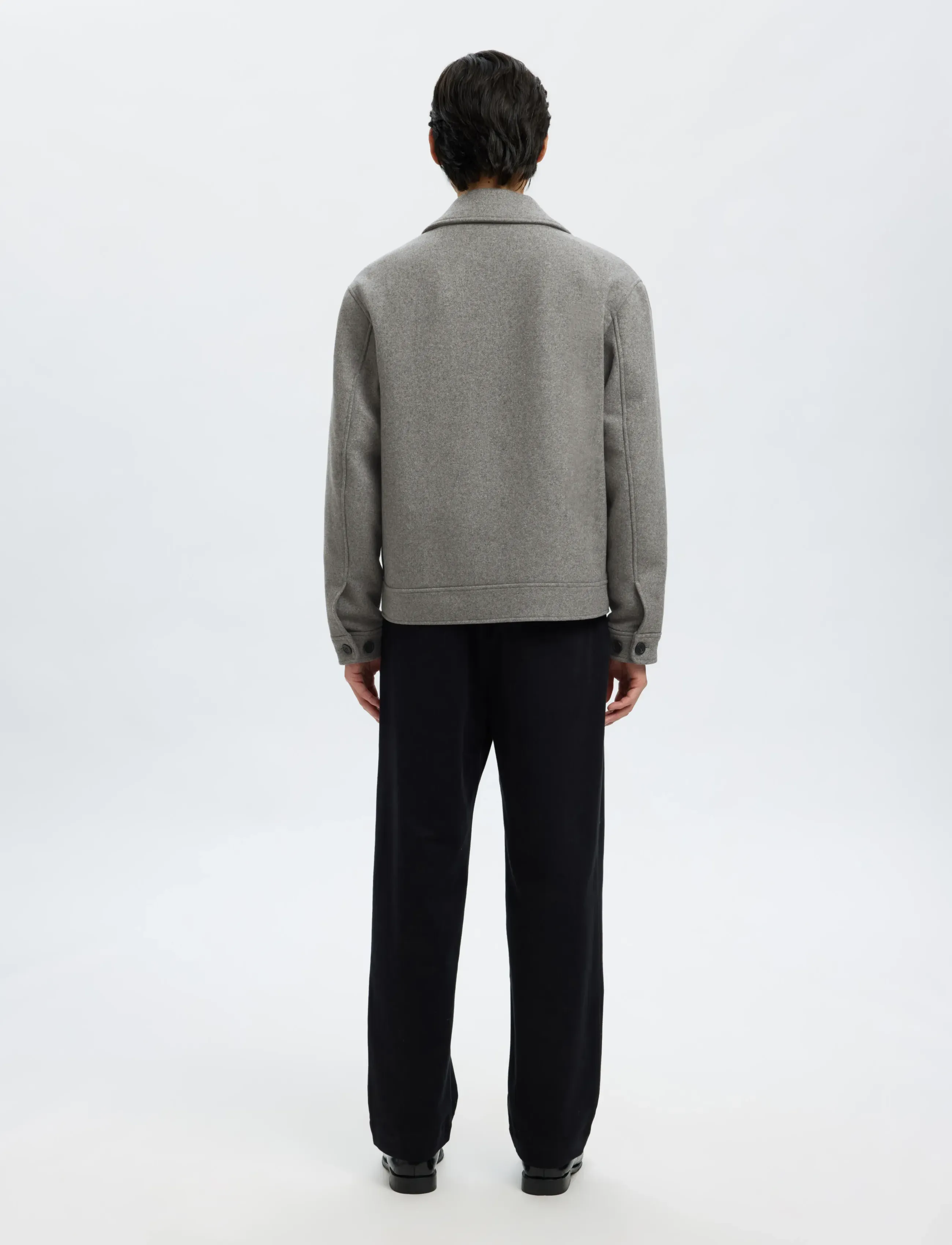 Selected - SLMPHILIP WOOL BLEND JKT NOOS - vestes - grey melange - 2