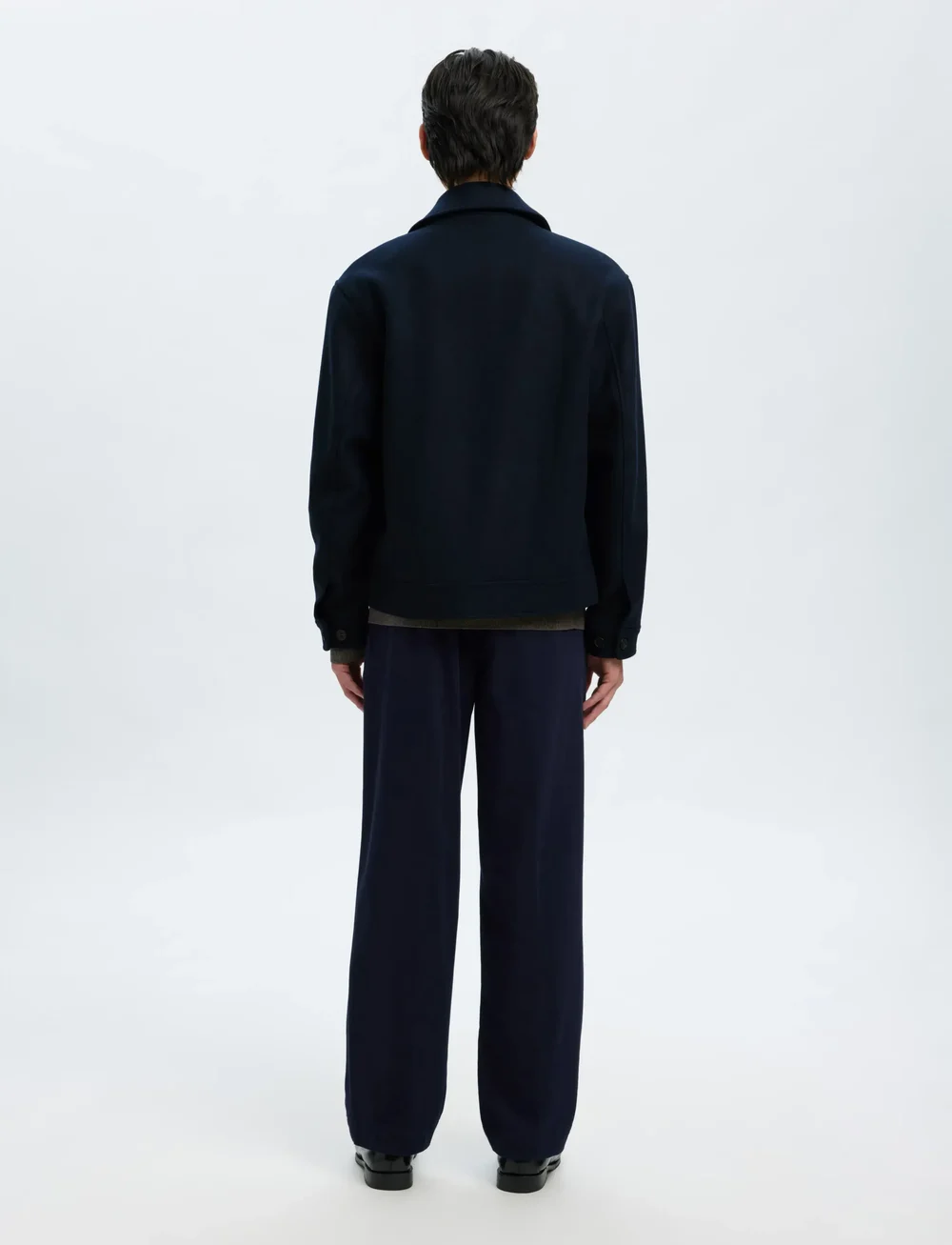 Selected - SLHPHILIP WOOL BLEND JKT NOOS - vinterjackor - sky captain - 2