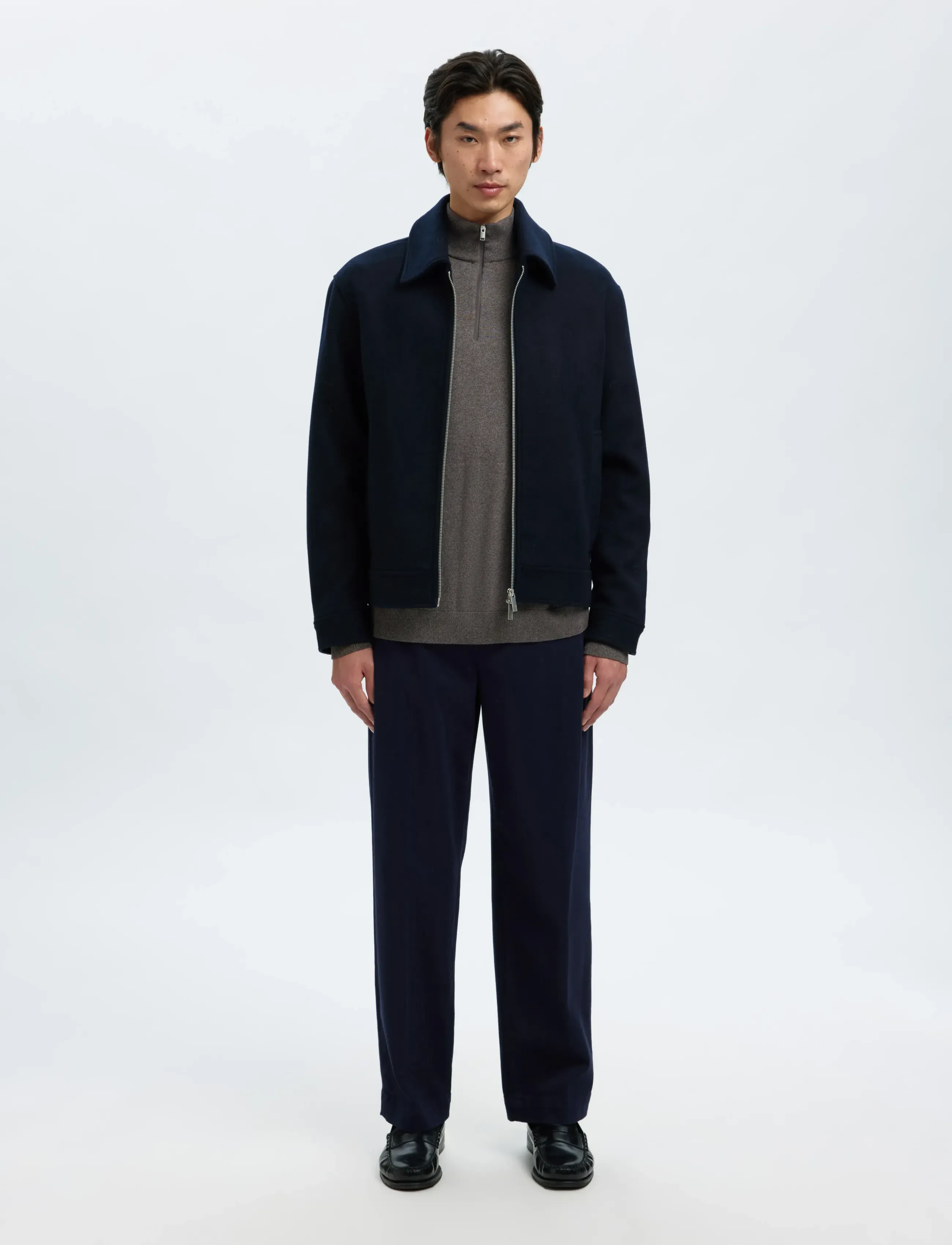 Selected - SLMPHILIP WOOL BLEND JKT NOOS - wolljacken - sky captain - 3