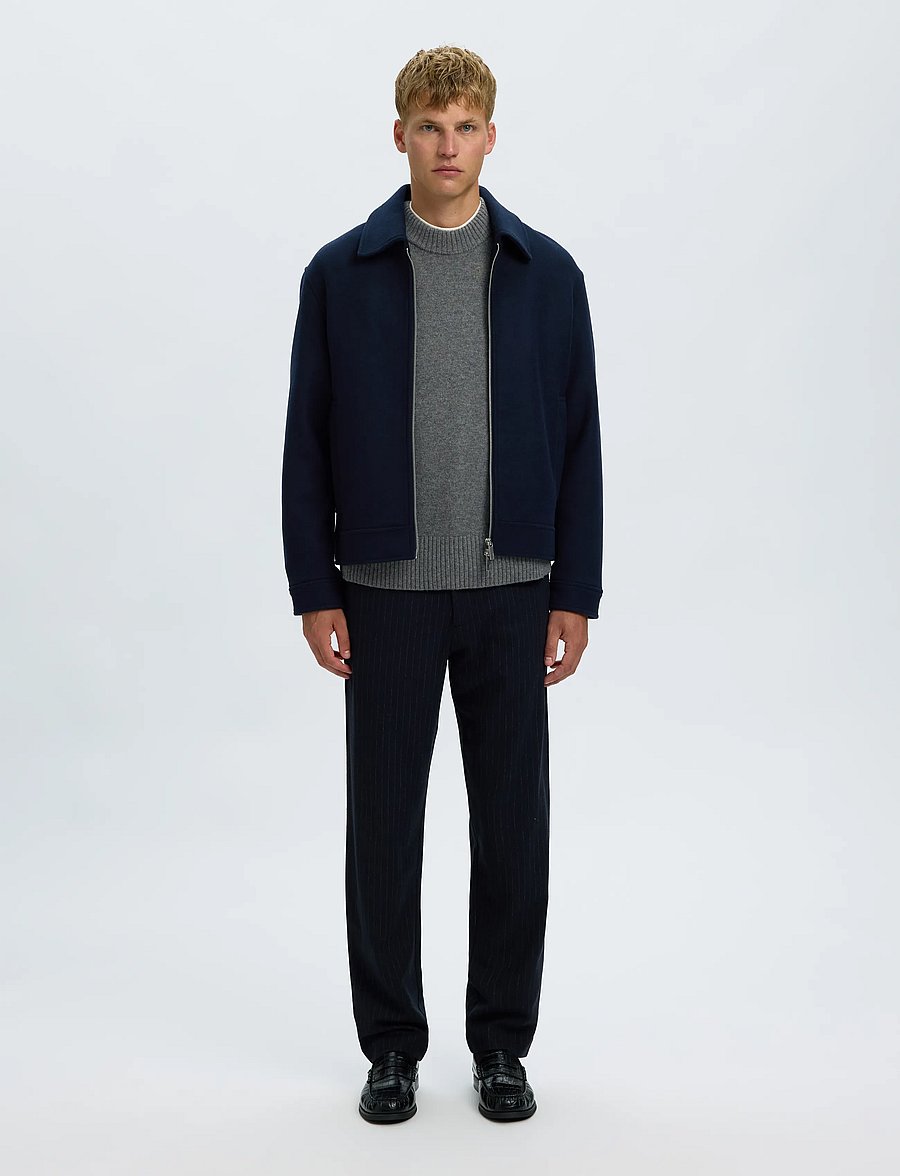 Selected - SLMPHILIP WOOL BLEND JKT NOOS - jackor - sky captain - 3