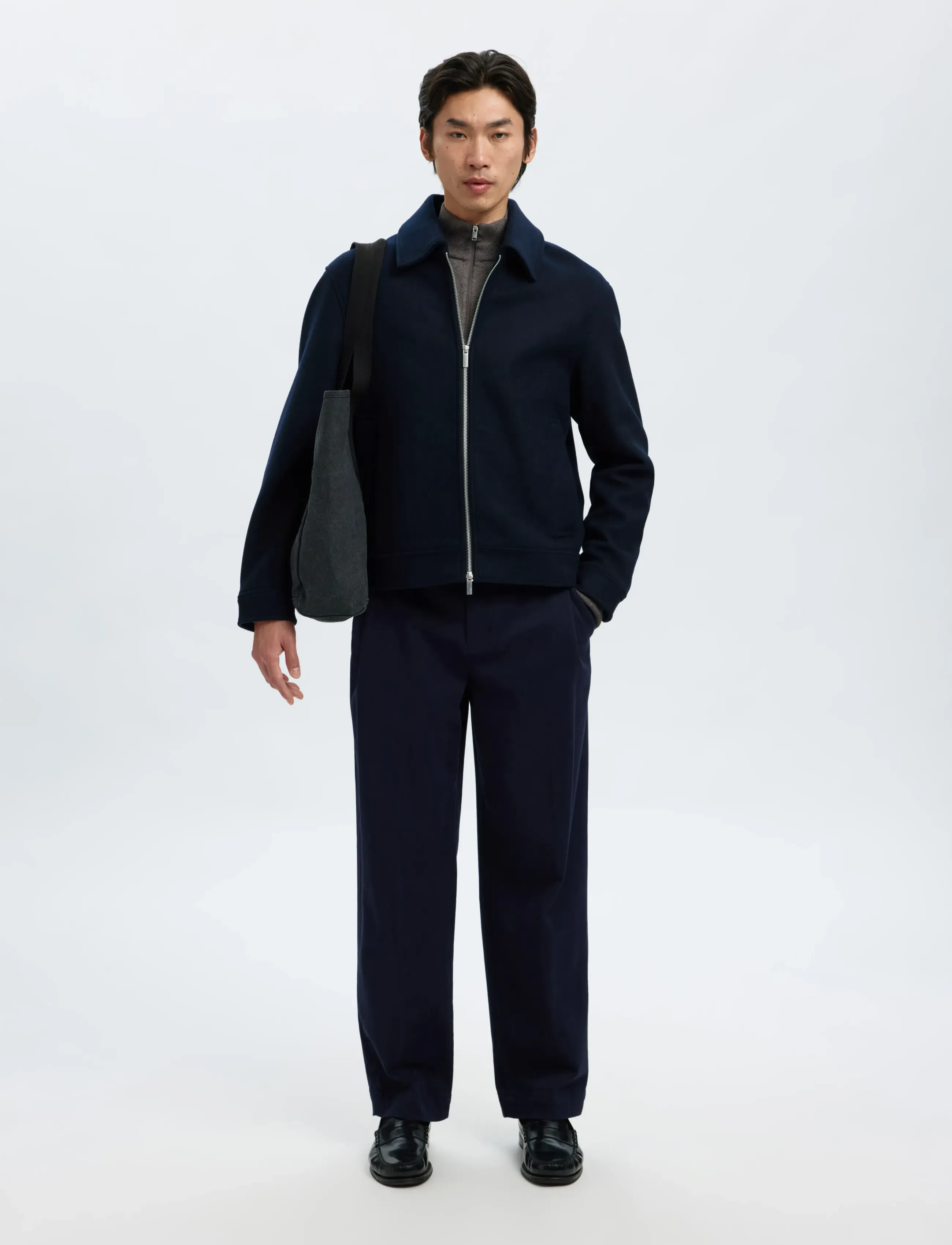 Selected - SLMPHILIP WOOL BLEND JKT NOOS - wolljacken - sky captain - 5