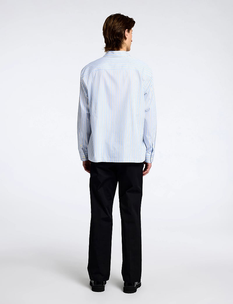 Selected - SLHRLX-RICCO LS OVERSHIRT EX - gestreifte hemden - sky blue - 2