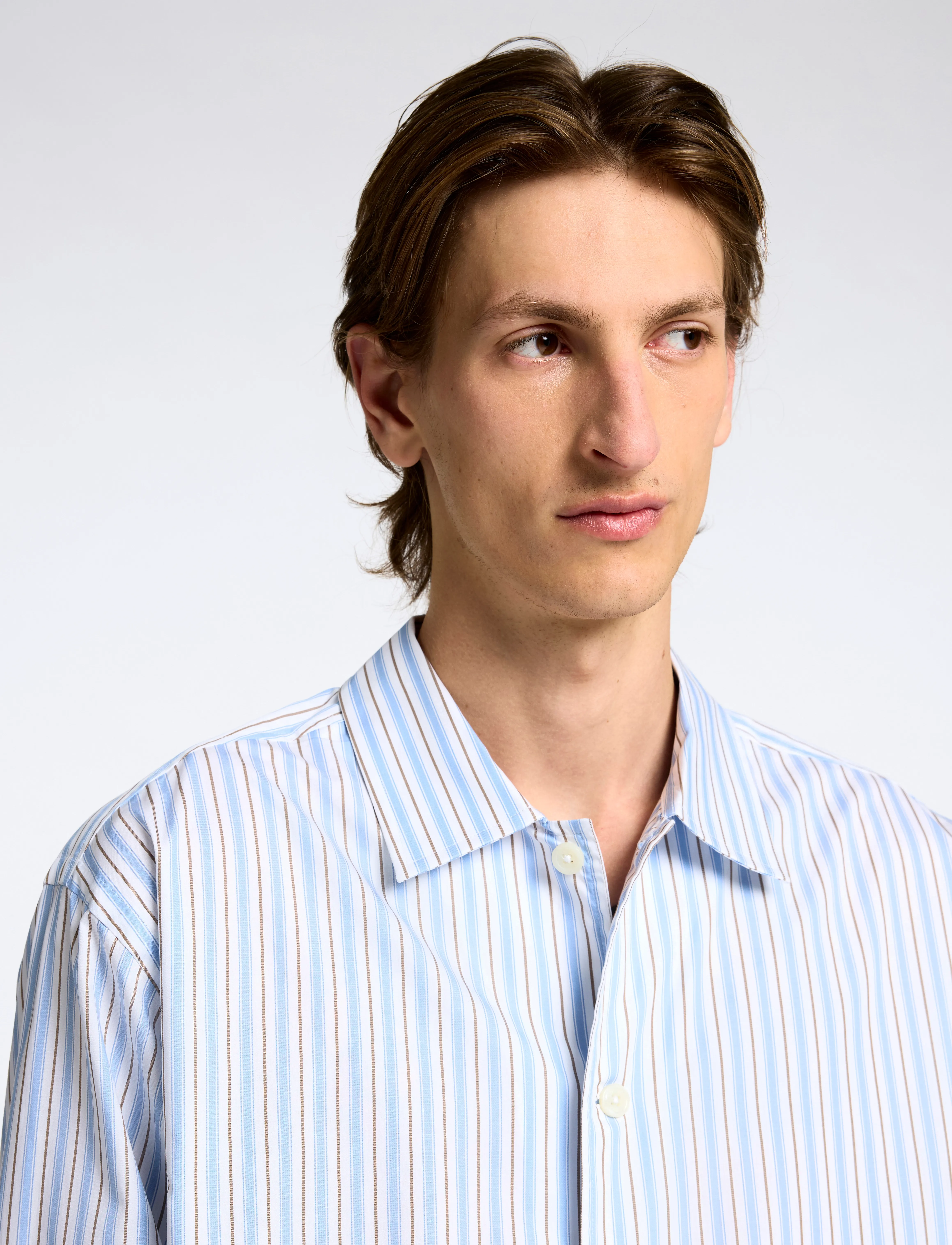 Selected - SLHRLX-RICCO LS OVERSHIRT EX - sky blue - 4