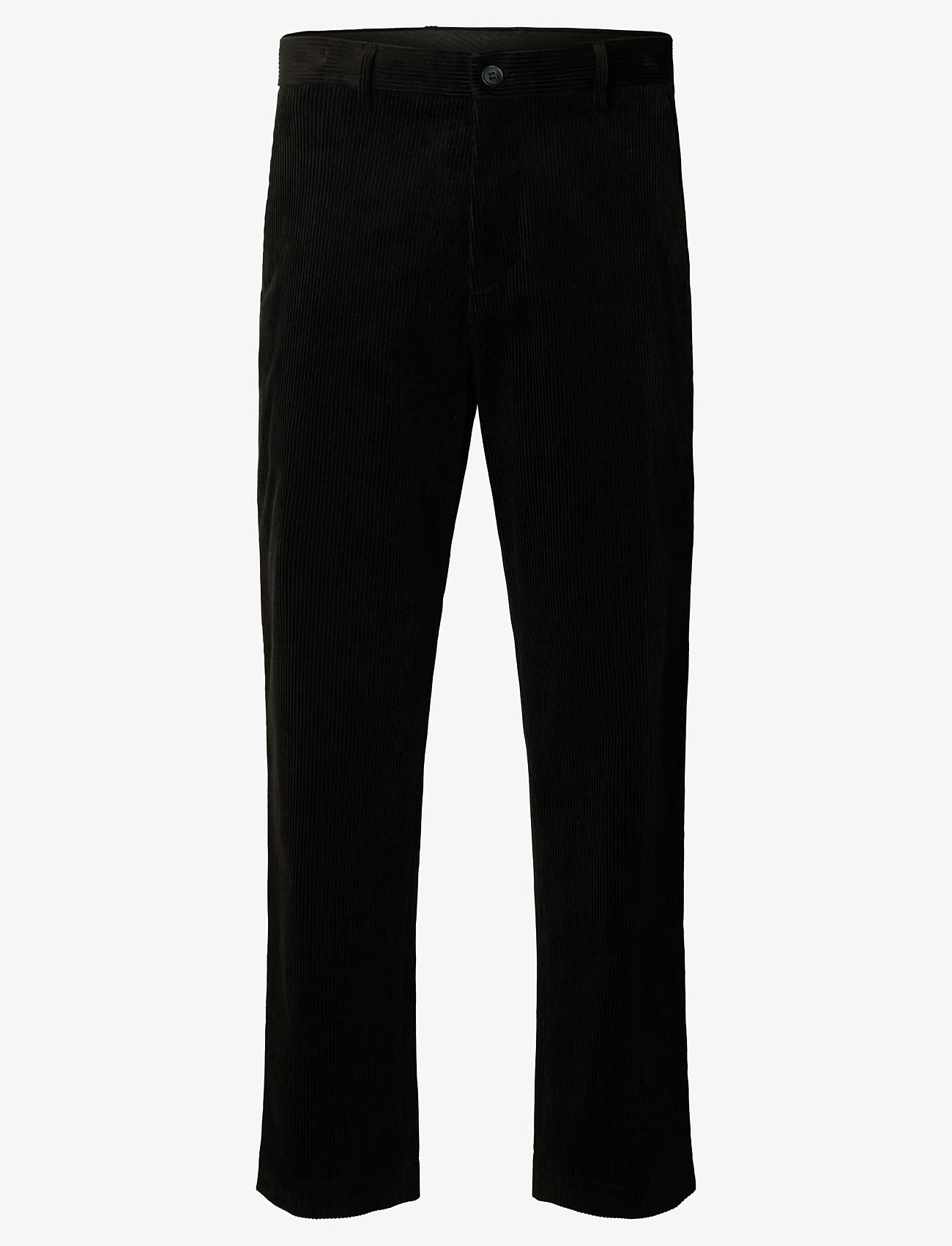 Selected - SLHREGULAR-BOWIE CORDUROY TRS EX - Ülikonnapüksid - black - 1