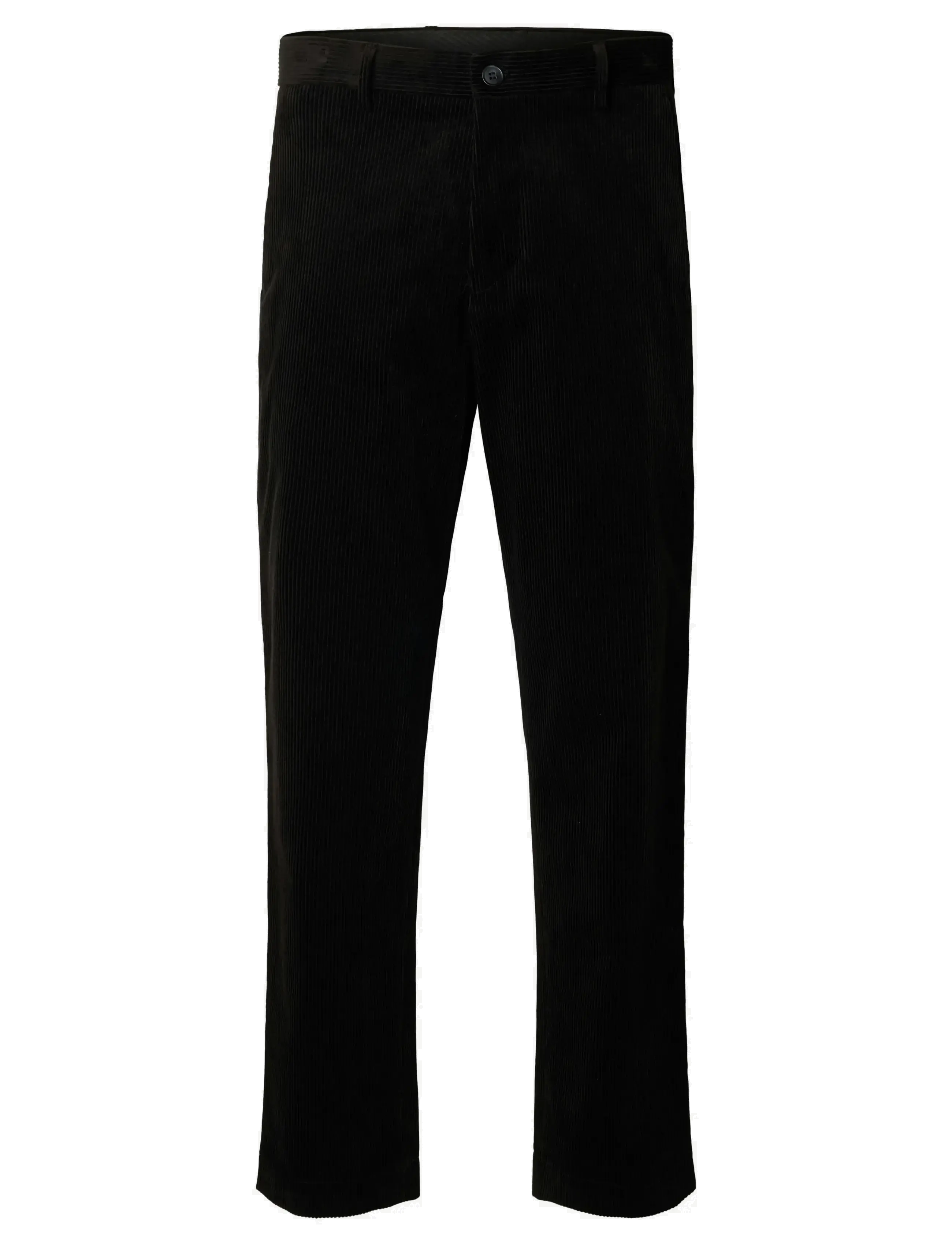 Selected - SLHREGULAR-BOWIE CORDUROY TRS EX - black - 1