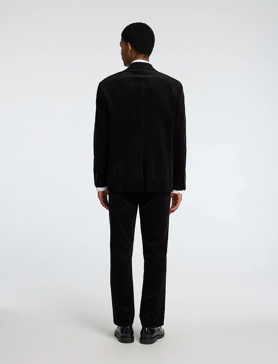 Selected - SLHRLX-BOWIE CORDUROY BLZ EX - black - 2