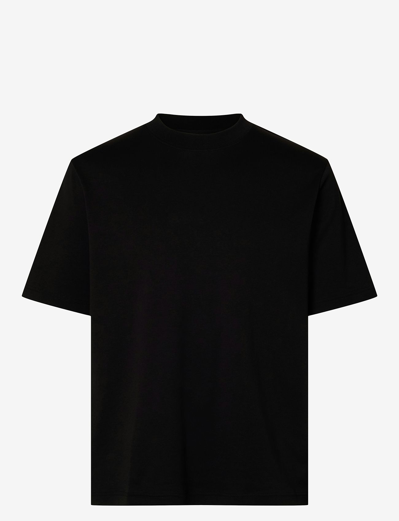 Selected - SLHRELAX-DANI SS INTERLOCK TEE EX - black - 0