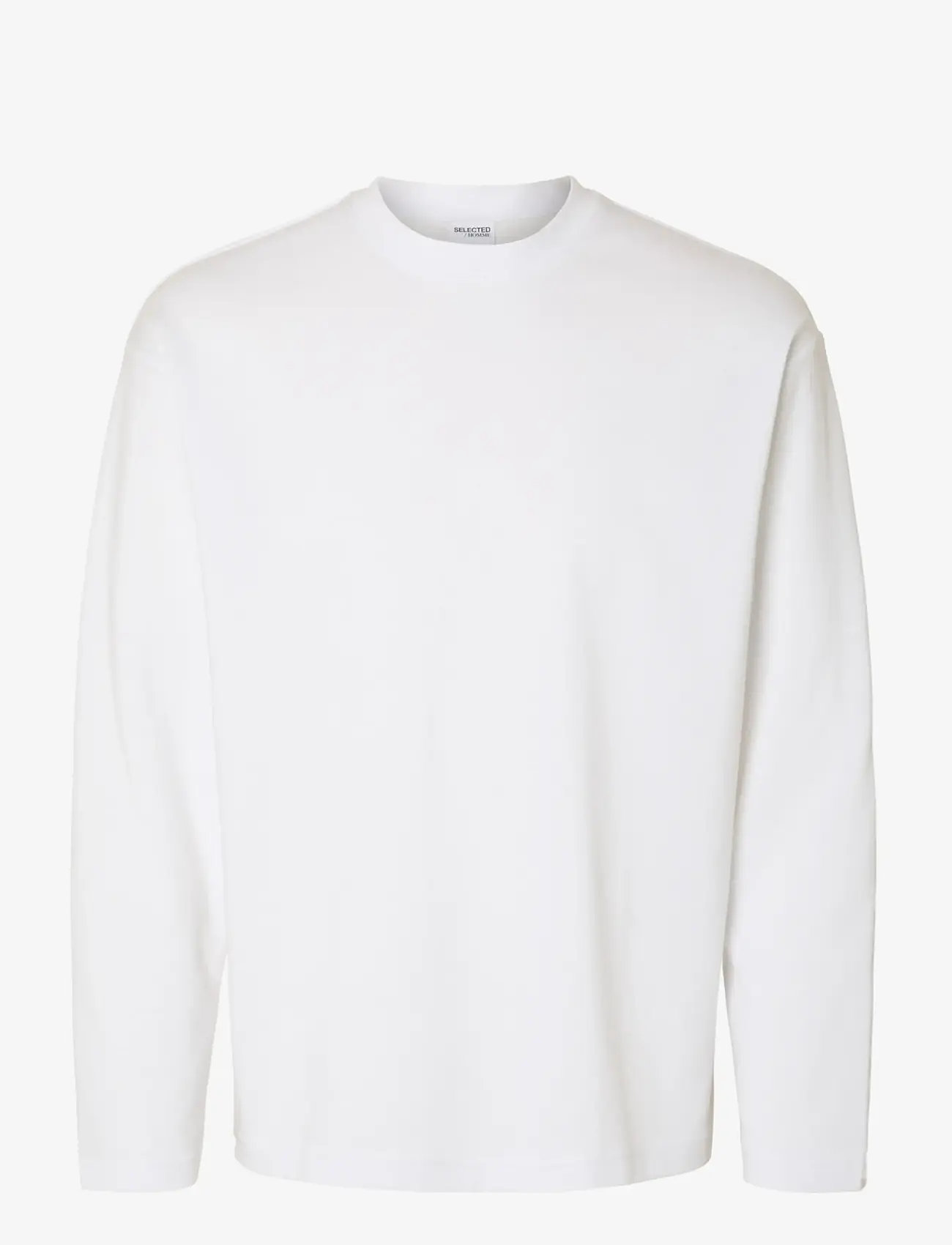 Selected - SLMLOOSEOSCAR LS O-NECK TEE NOOS - langärmelig - bright white - 1