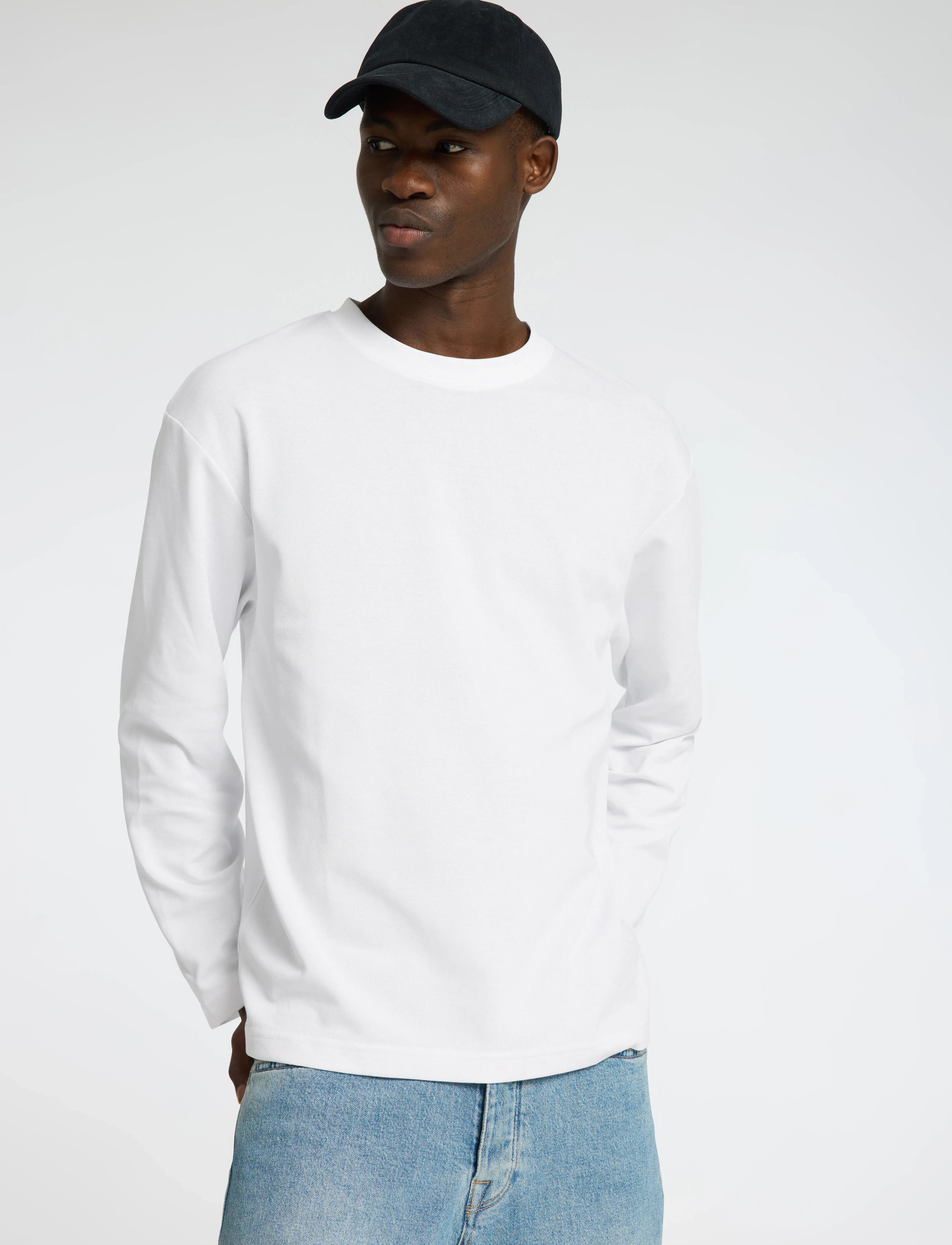 Selected - SLHLOOSEOSCAR LS O-NECK TEE NOOS - langärmelig - bright white - 3