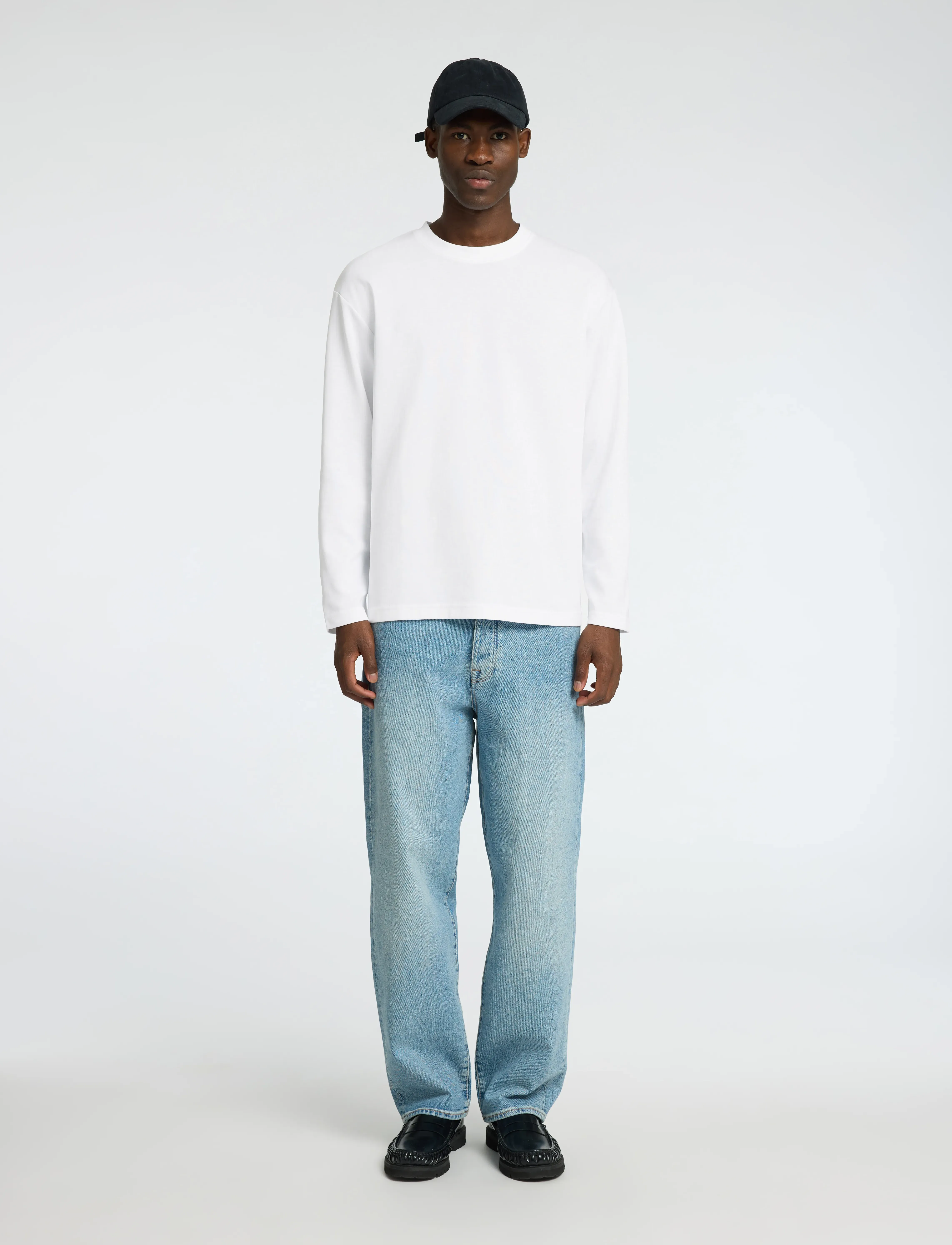 Selected - SLHLOOSEOSCAR LS O-NECK TEE NOOS - langärmelig - bright white - 5