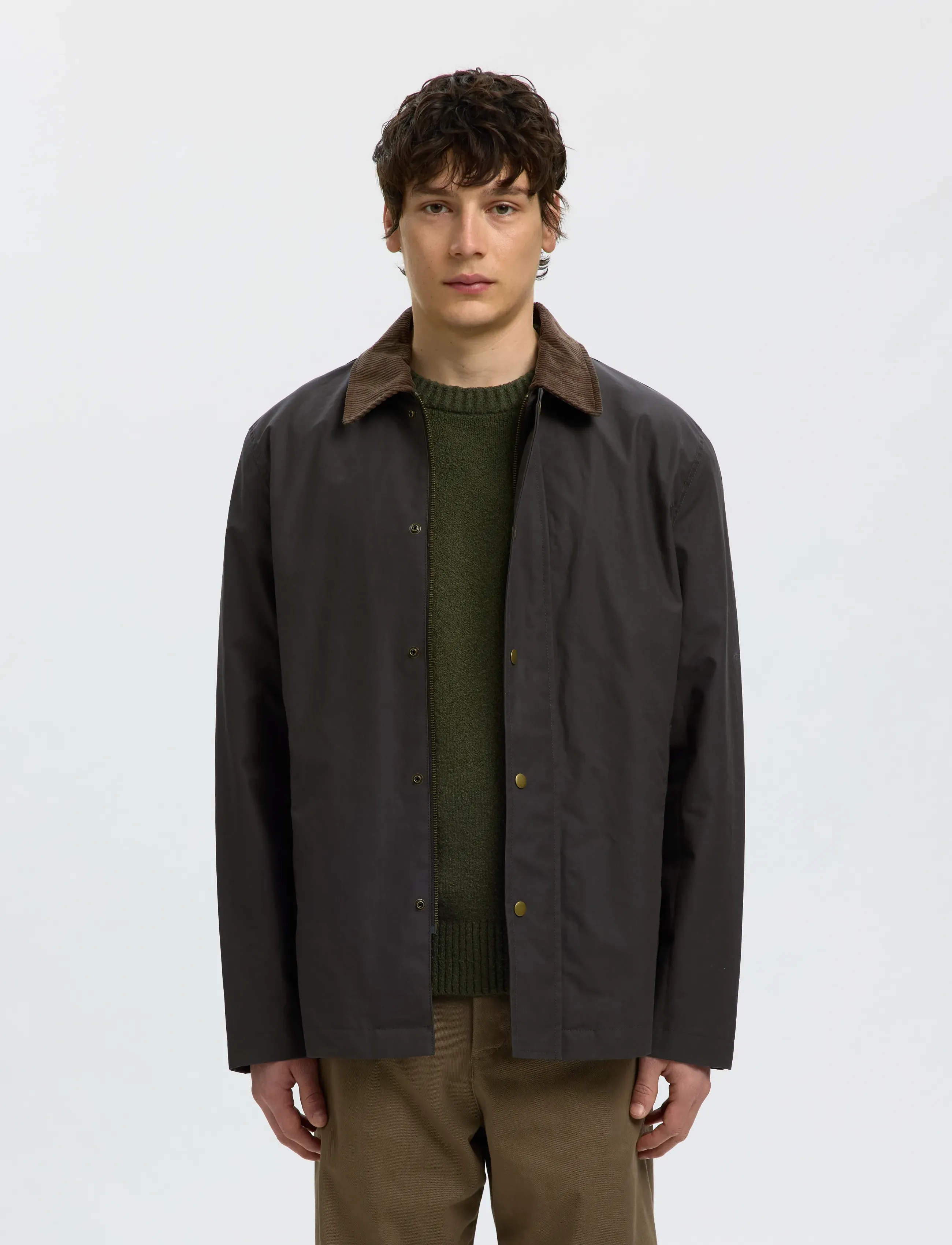 Selected SLHWALTER WAXED COTTON 2.0 JKT NOOS - Jacken - DELICIOSO / brown