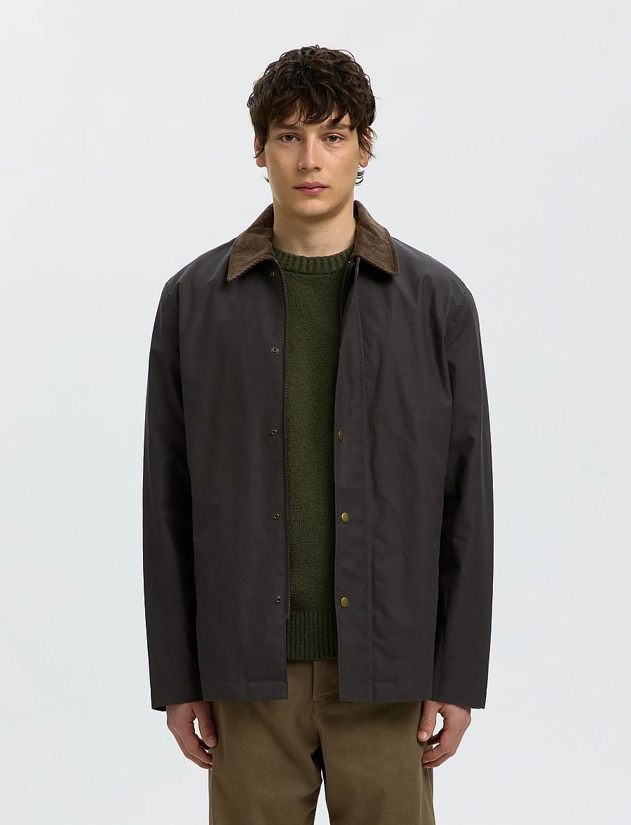 Selected - SLMWALTER WAXED COTTON 2.0 JKT NOOS - frühlingsjacken - delicioso - 0