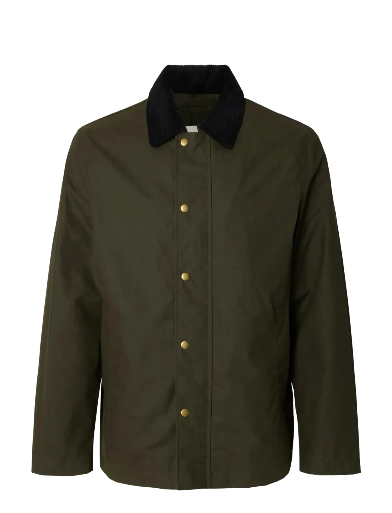Selected SLHWALTER WAXED COTTON 2.0 JKT NOOS - Selected - GRAPE LEAF / green