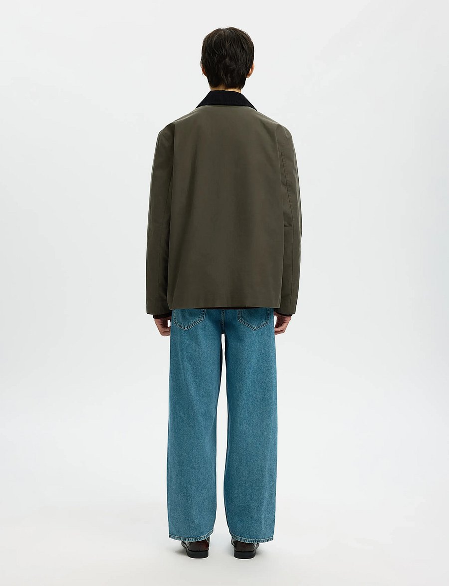 Selected - SLMWALTER WAXED COTTON 2.0 JKT NOOS - vorjakkar - grape leaf - 3