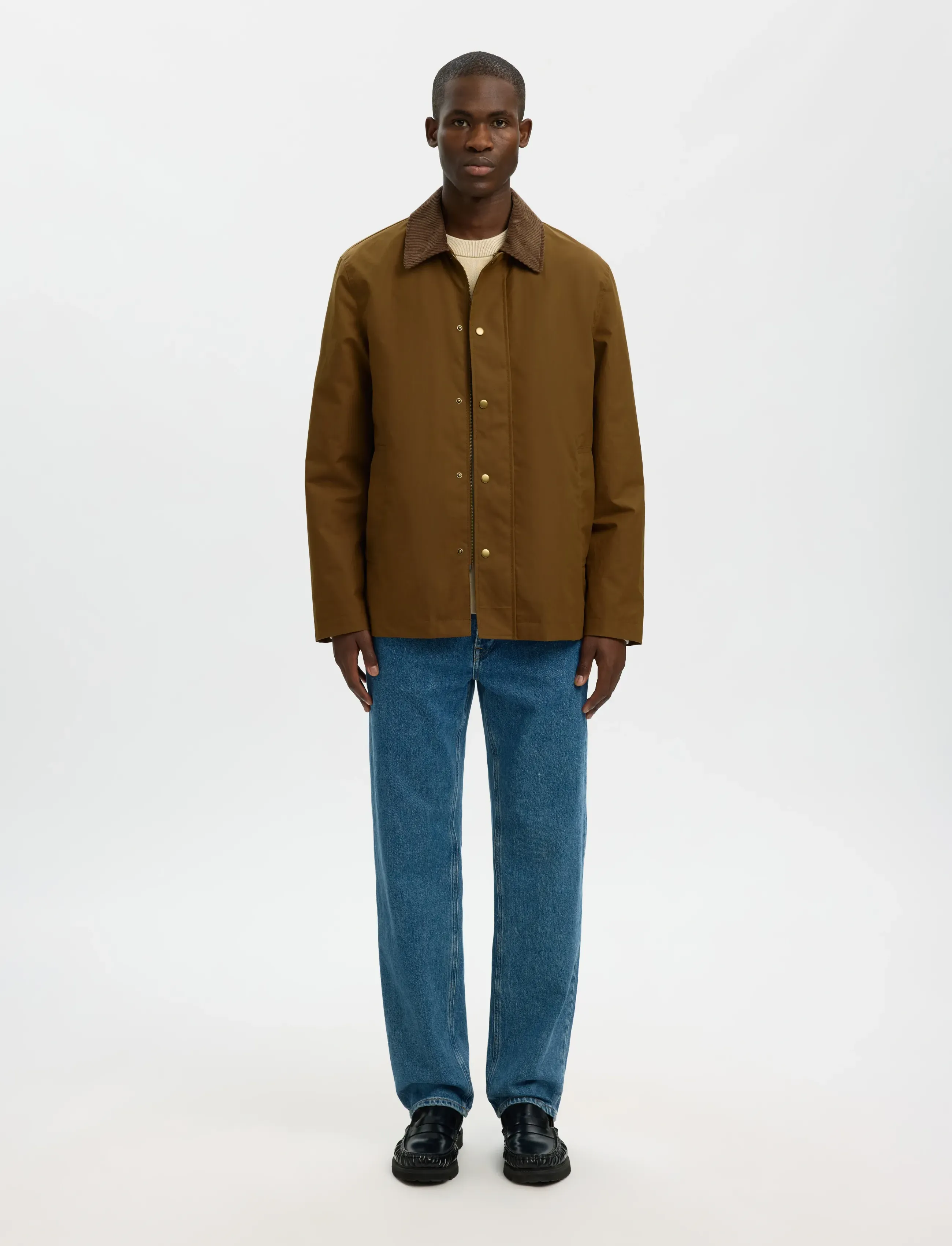 Selected - SLMWALTER WAXED COTTON 2.0 JKT NOOS - forårsjakker - kangaroo - 3