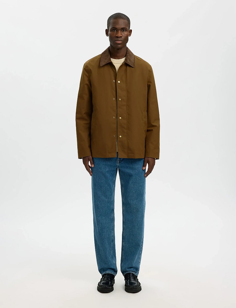 Selected - SLMWALTER WAXED COTTON 2.0 JKT NOOS - forårsjakker - kangaroo - 3