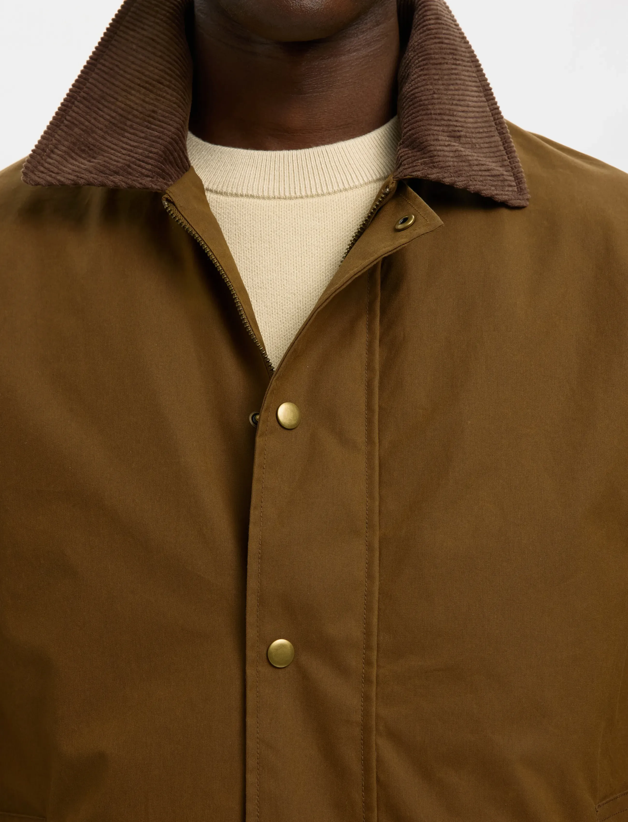 Selected - SLMWALTER WAXED COTTON 2.0 JKT NOOS - forårsjakker - kangaroo - 4