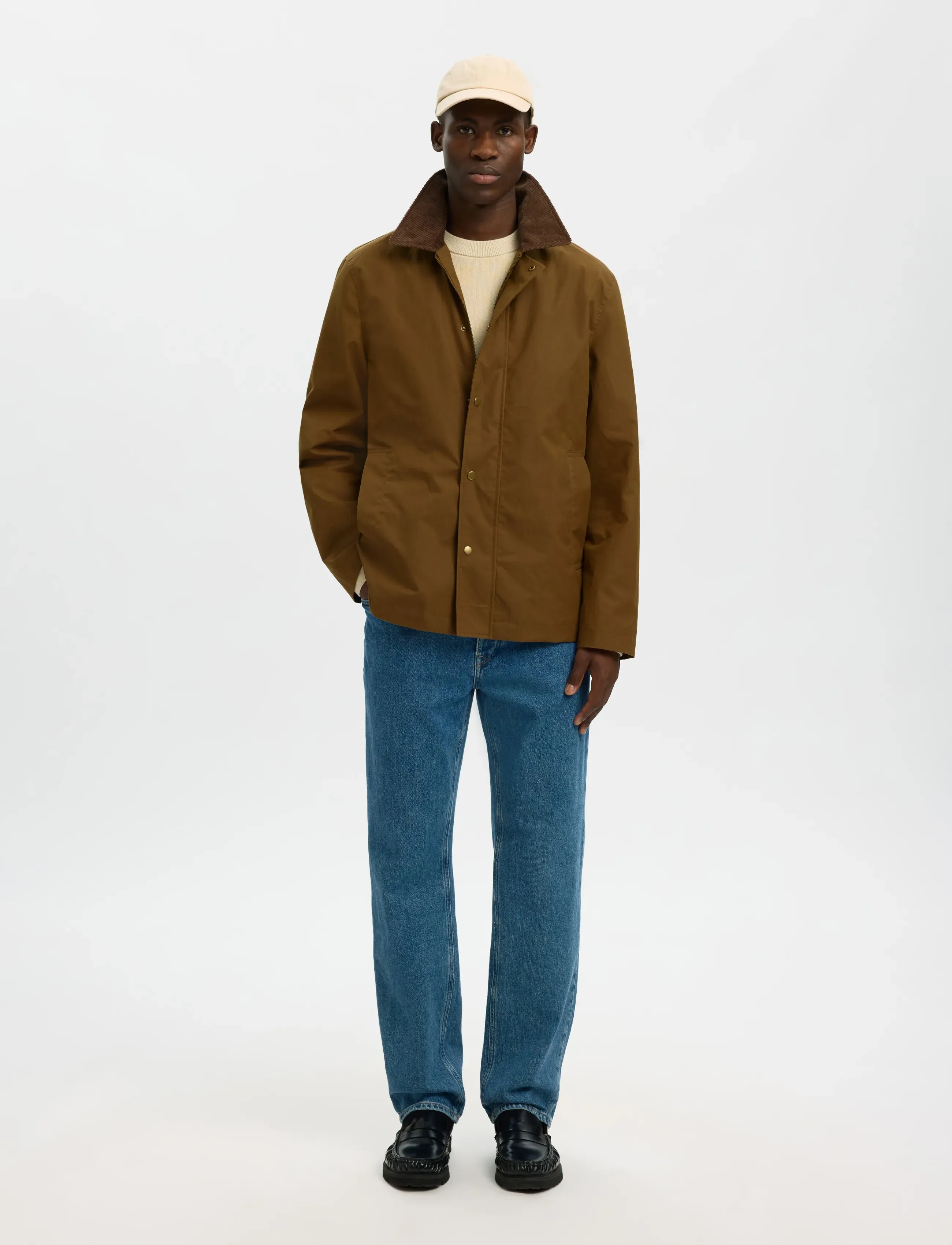Selected - SLMWALTER WAXED COTTON 2.0 JKT NOOS - forårsjakker - kangaroo - 5