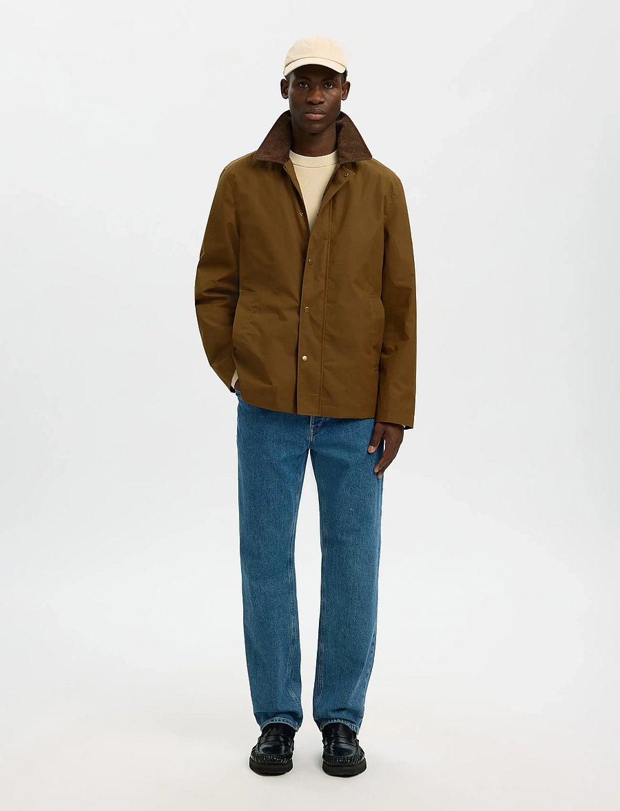 Selected - SLMWALTER WAXED COTTON 2.0 JKT NOOS - forårsjakker - kangaroo - 5
