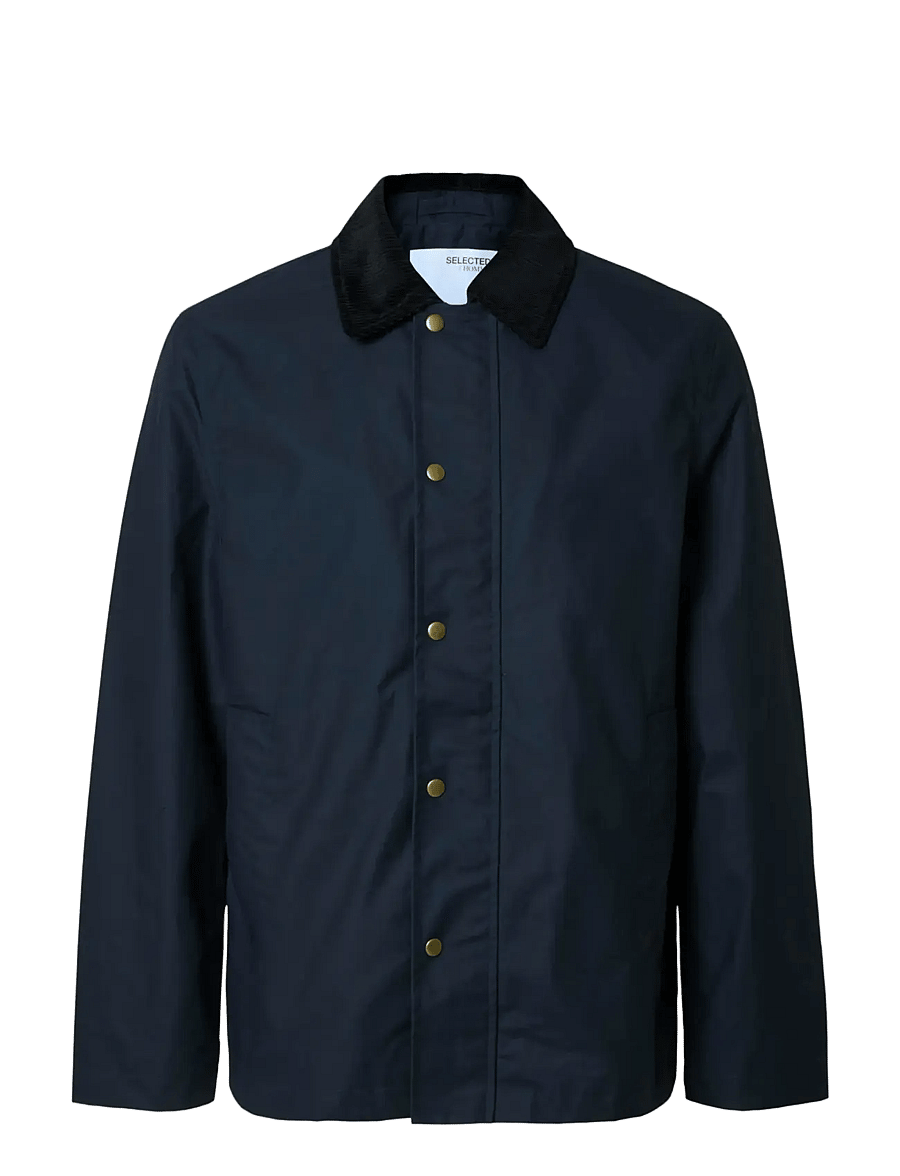 Selected - SLMWALTER WAXED COTTON 2.0 JKT NOOS - forårsjakker - sky captain - 1