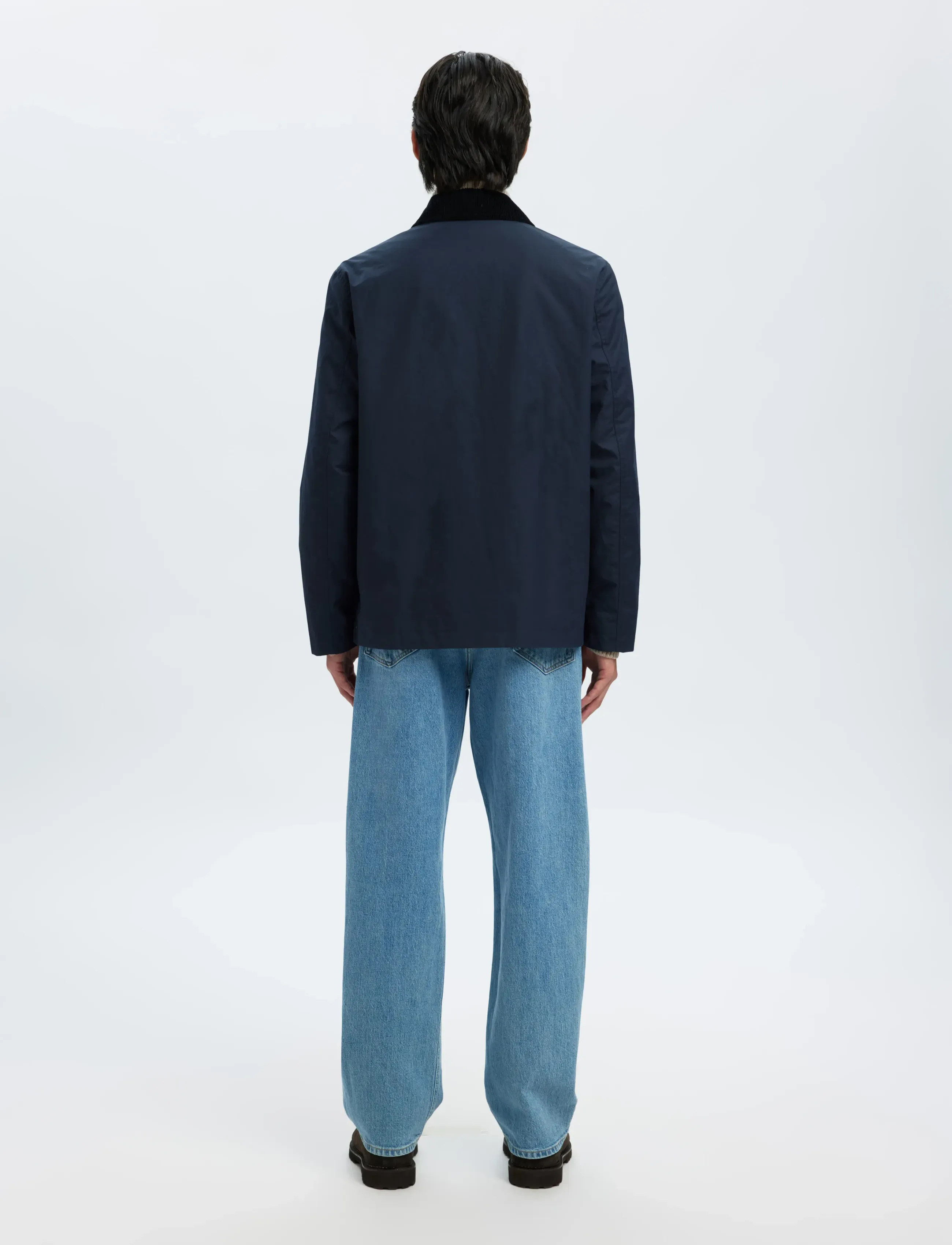 Selected - SLMWALTER WAXED COTTON 2.0 JKT NOOS - forårsjakker - sky captain - 2