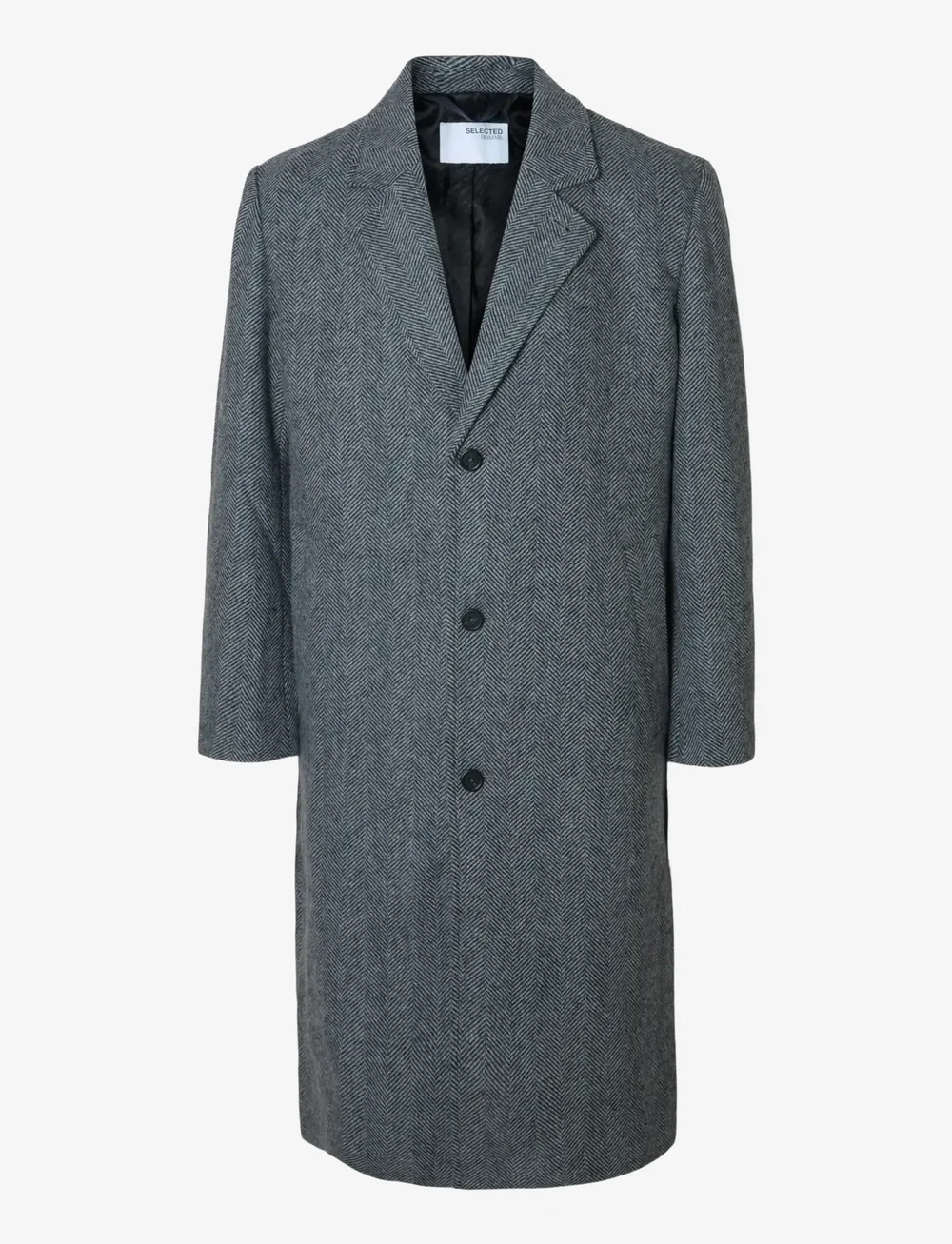 Selected - SLHMILOS WOOL BLEND RELAXED COAT #S - vinterjakker - dark grey - 1