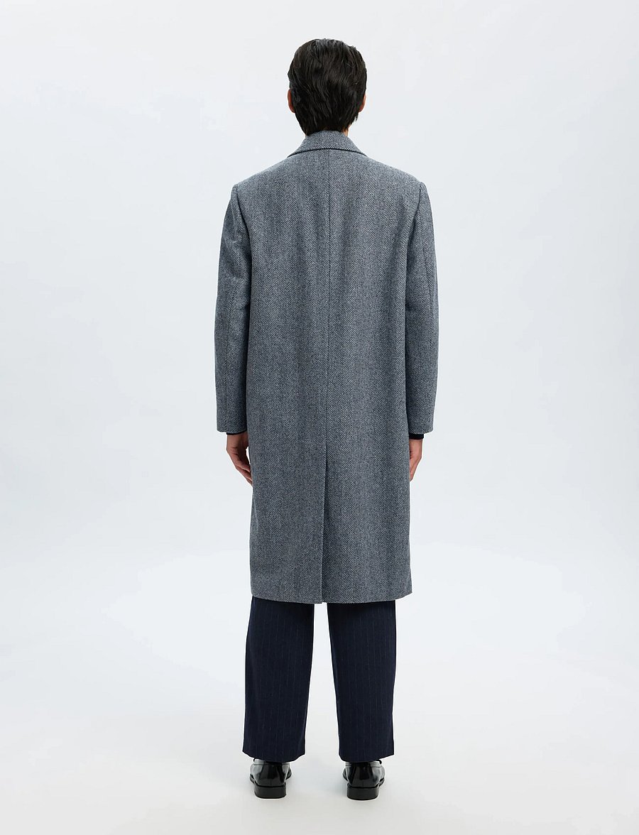 Selected - SLHMILOS WOOL BLEND RELAXED COAT #S - wollmäntel - dark grey - 2