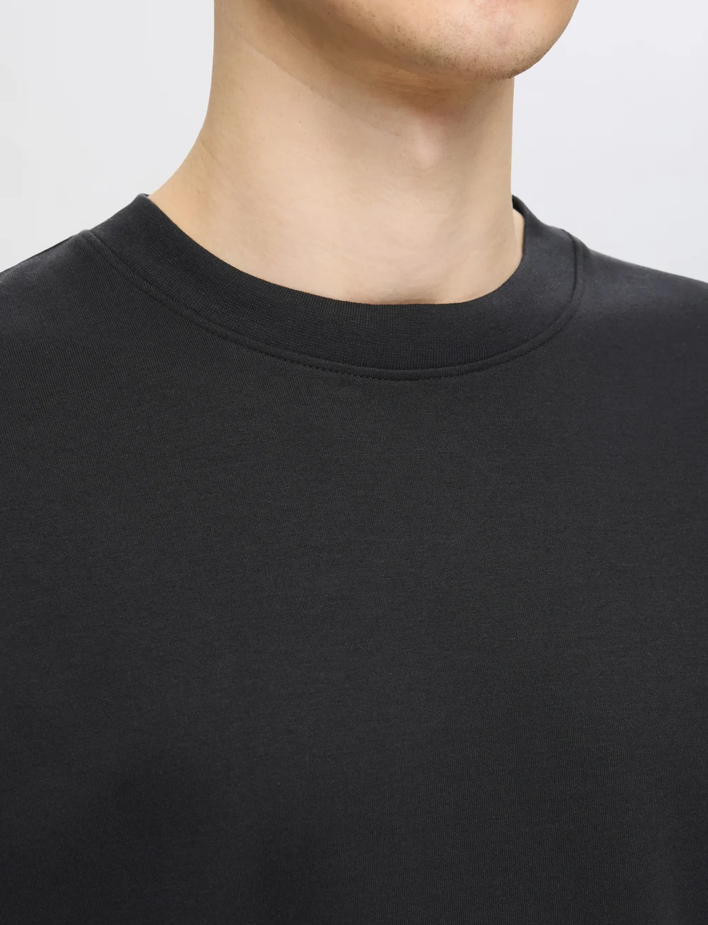 Selected - SLHLOOSEOSCAR SS O-NECK TEE 3 PACK - kortermede t-skjorter - black - 4