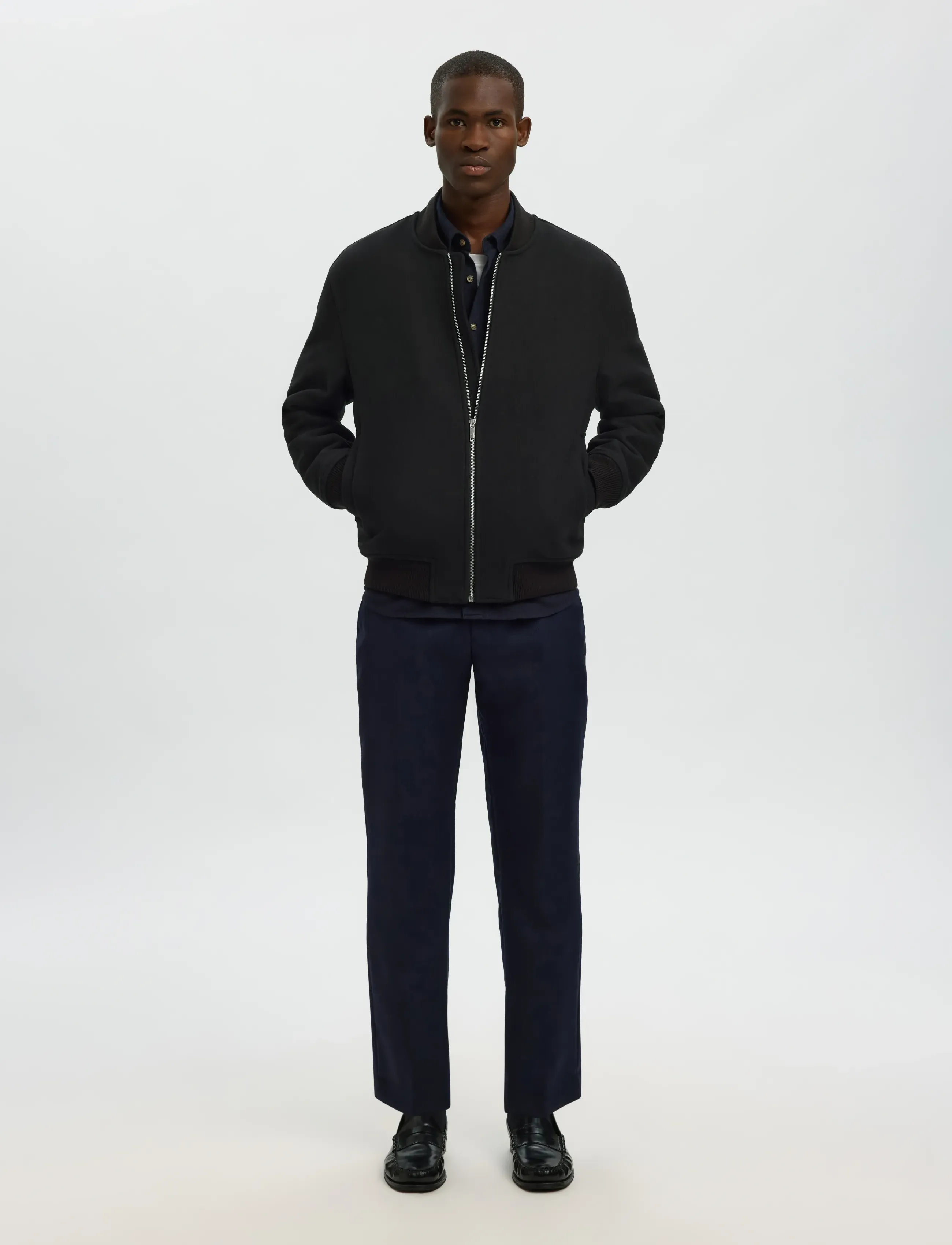 Slhjens Wool Blend Bomber 5