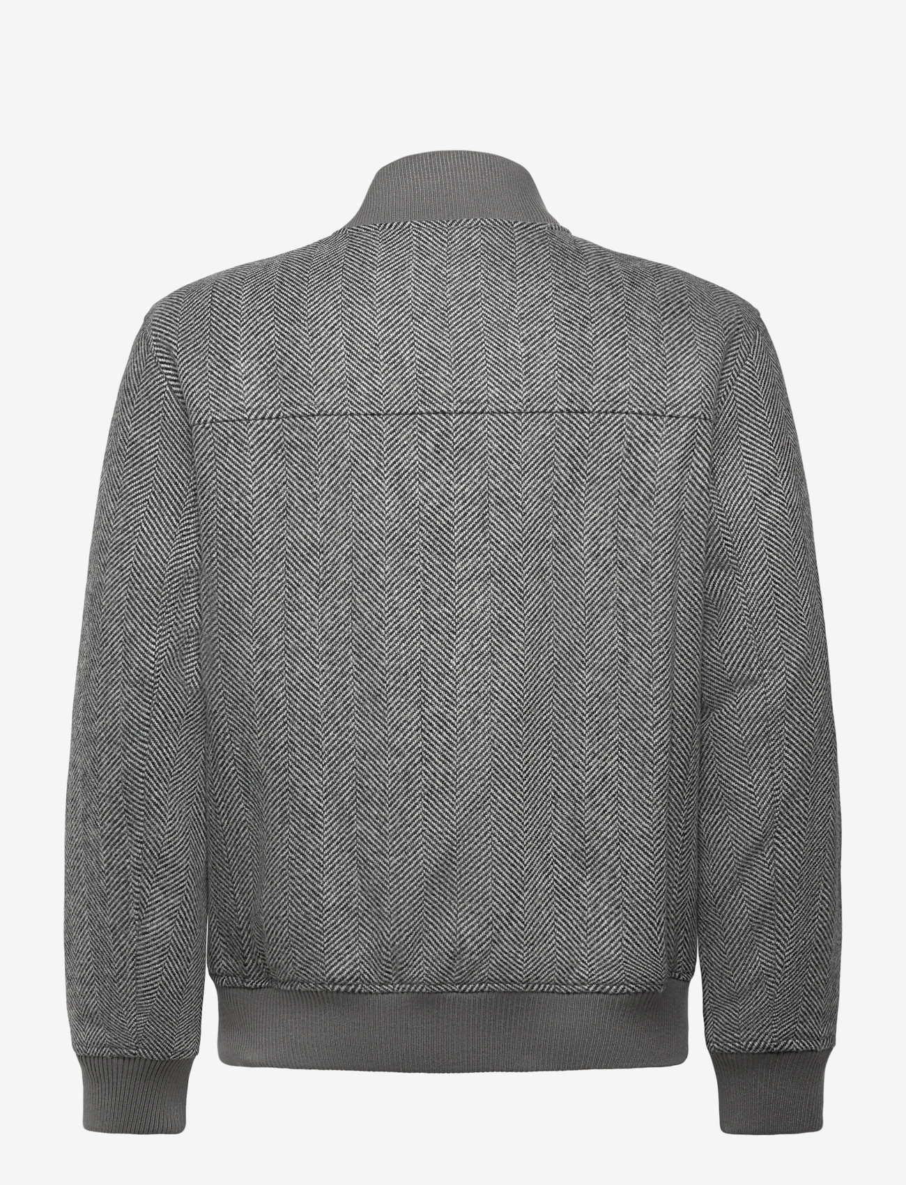 Selected - SLHJENS WOOL BLEND BOMBER - efterårsjakker - dark grey - 2