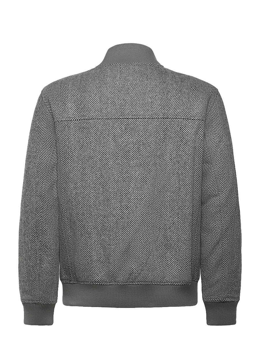 Selected - SLHJENS WOOL BLEND BOMBER - frühlingsjacken - dark grey - 2