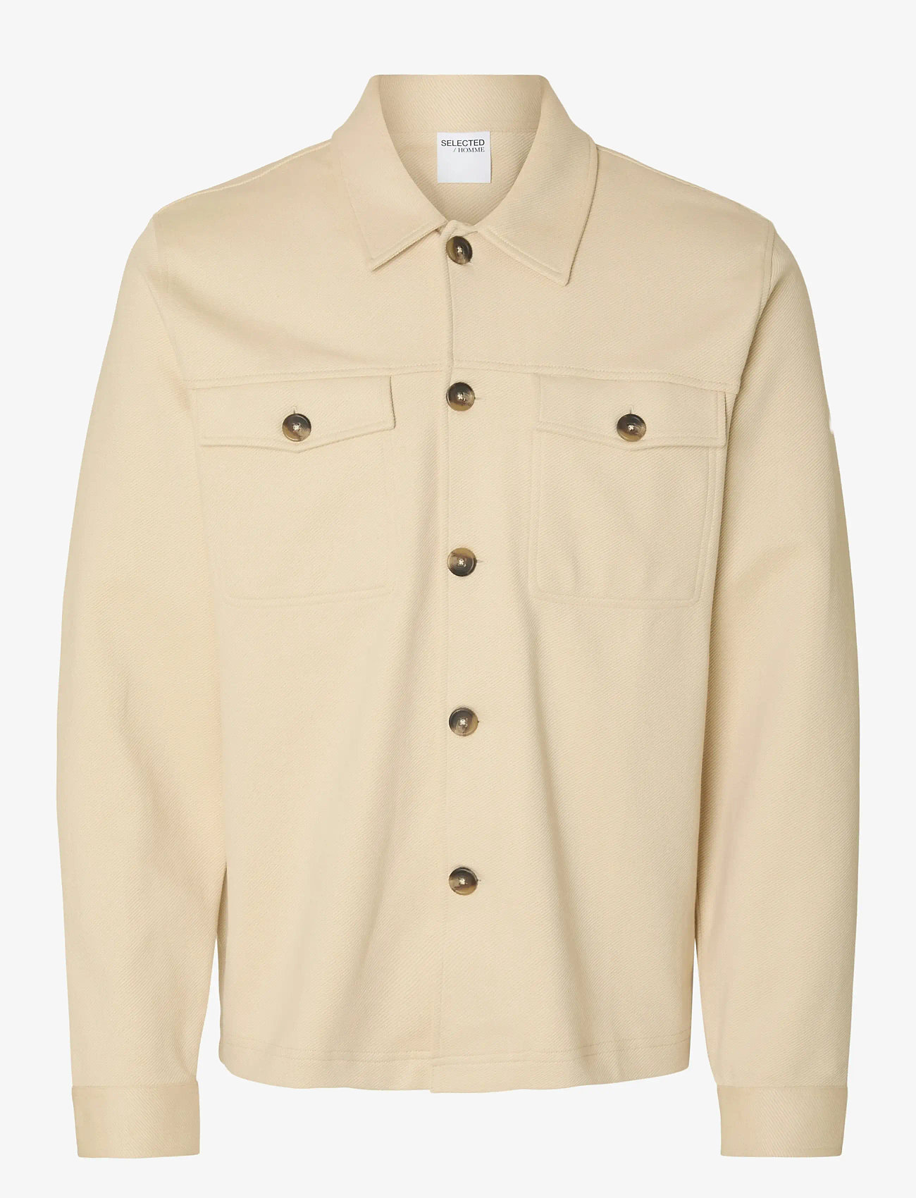 Selected - SLHREG-ARNE TWILL OVERSHIRT - kollektsioonid - fog - 1
