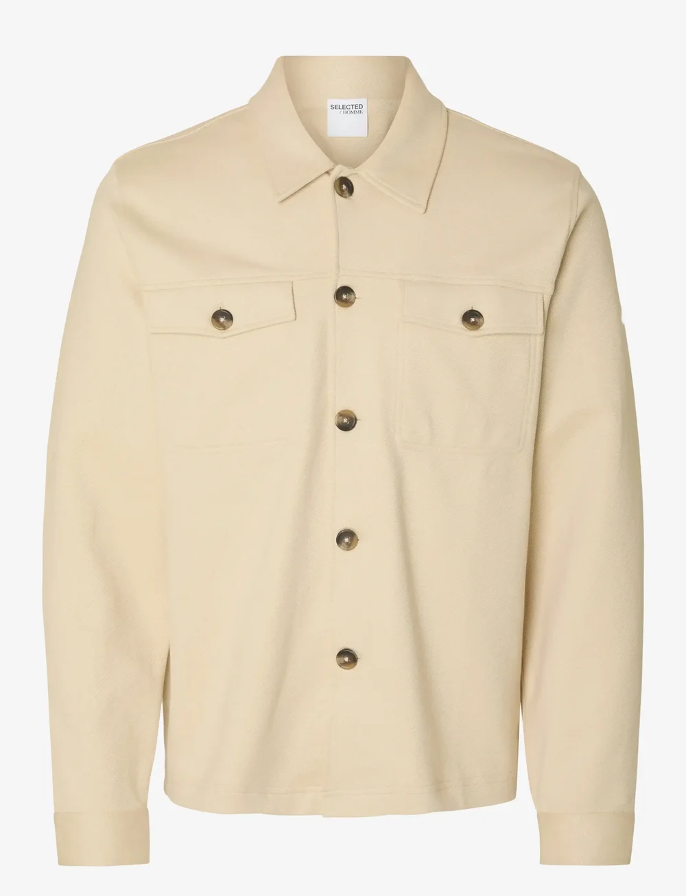 Selected - SLHREG-ARNE TWILL OVERSHIRT - kollektioner - fog - 1