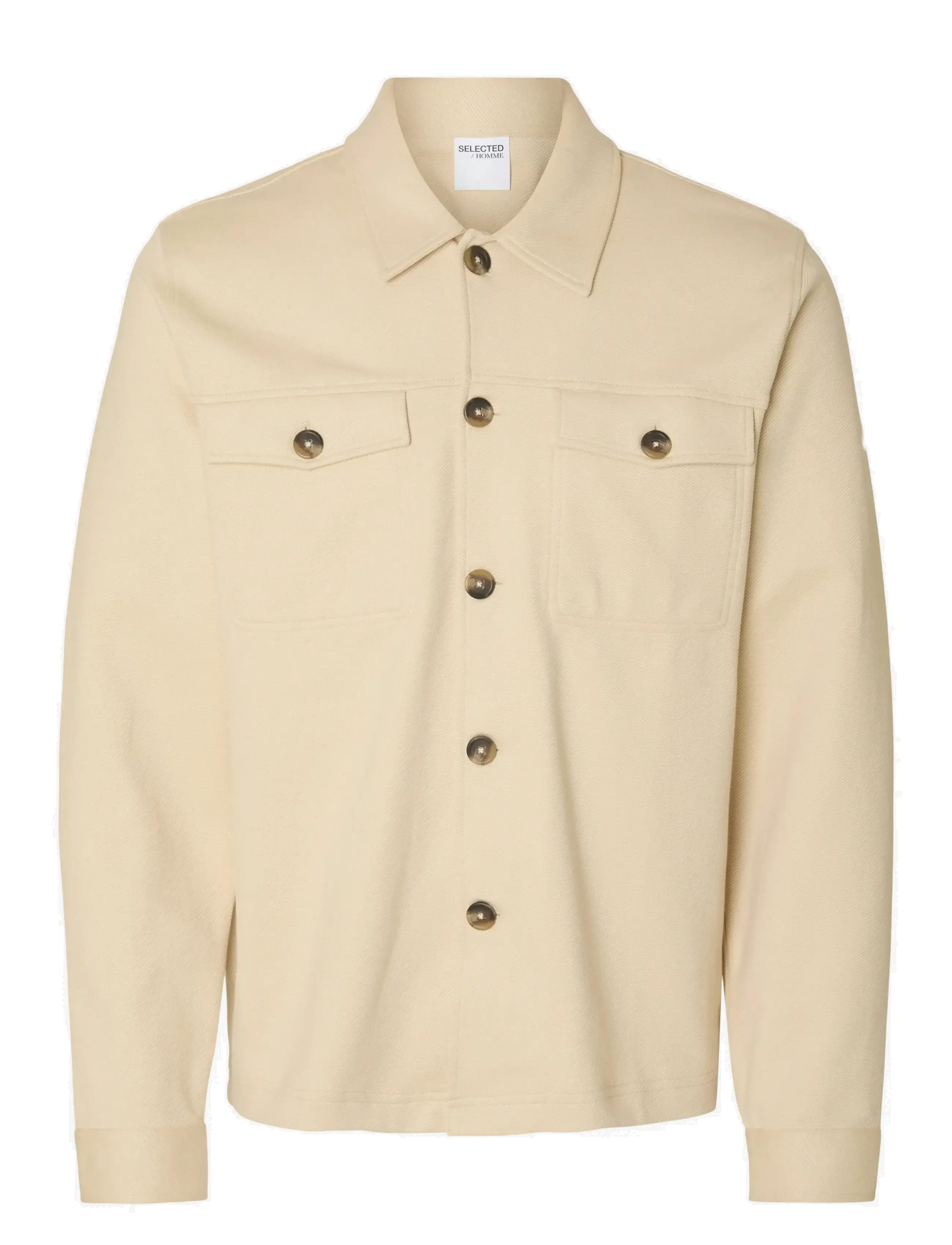 Selected - SLHREG-ARNE TWILL OVERSHIRT - fog - 1