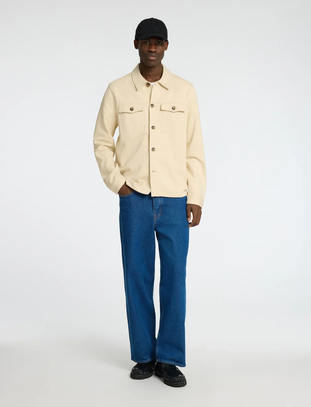 Selected - SLHREG-ARNE TWILL OVERSHIRT - kollektioner - fog - 0