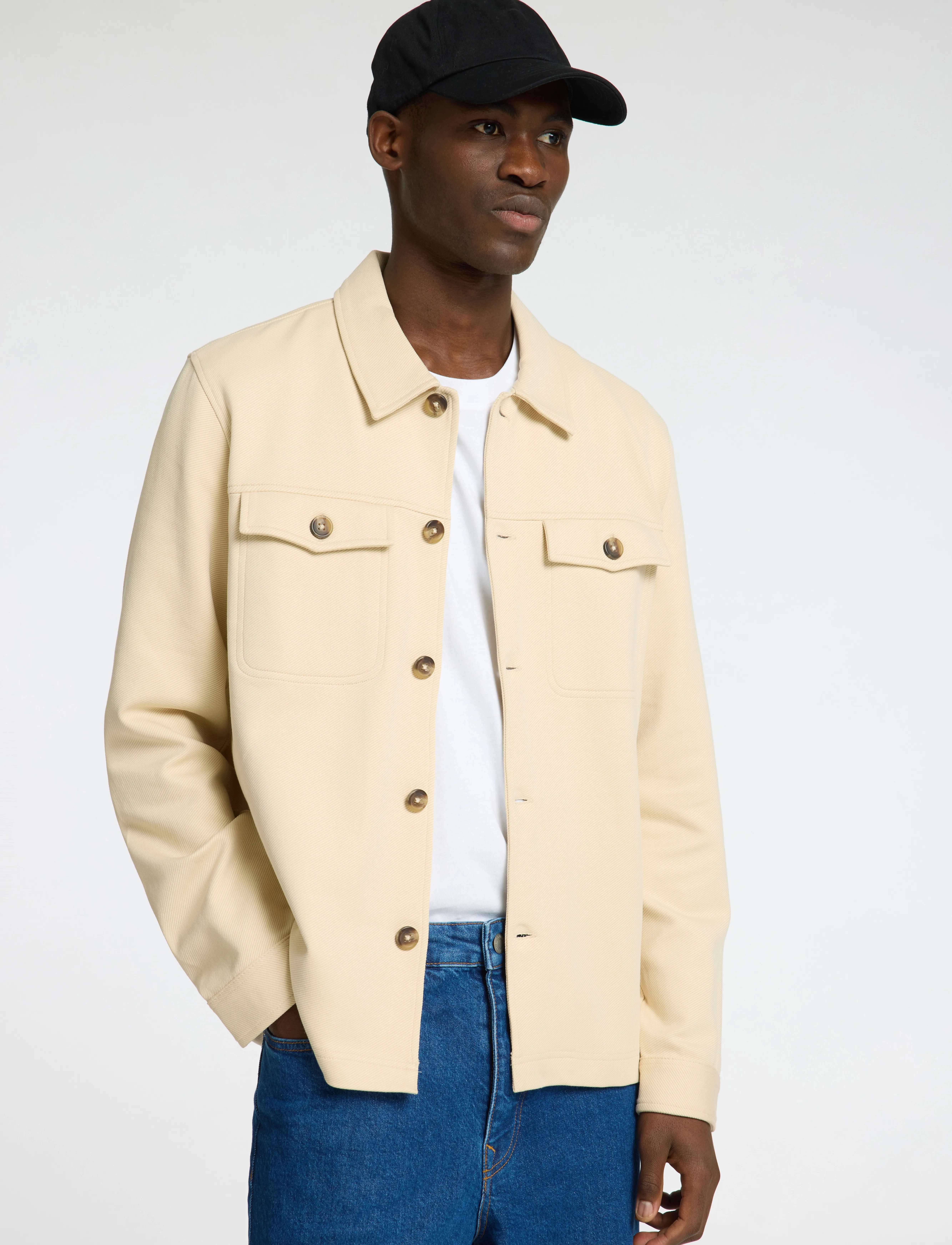 Selected - SLHREG-ARNE TWILL OVERSHIRT - fog - 3