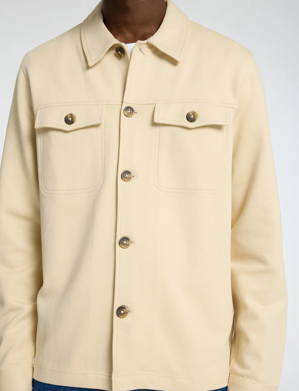 Selected - SLHREG-ARNE TWILL OVERSHIRT - kollektioner - fog - 4