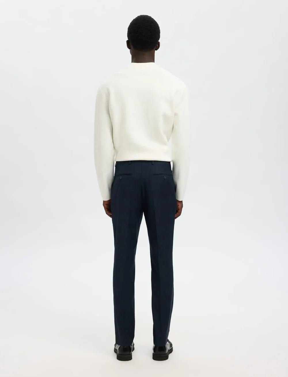 Selected - SLHSLIM-NEIL CHK TRS B - od garnituru - dark navy - 2